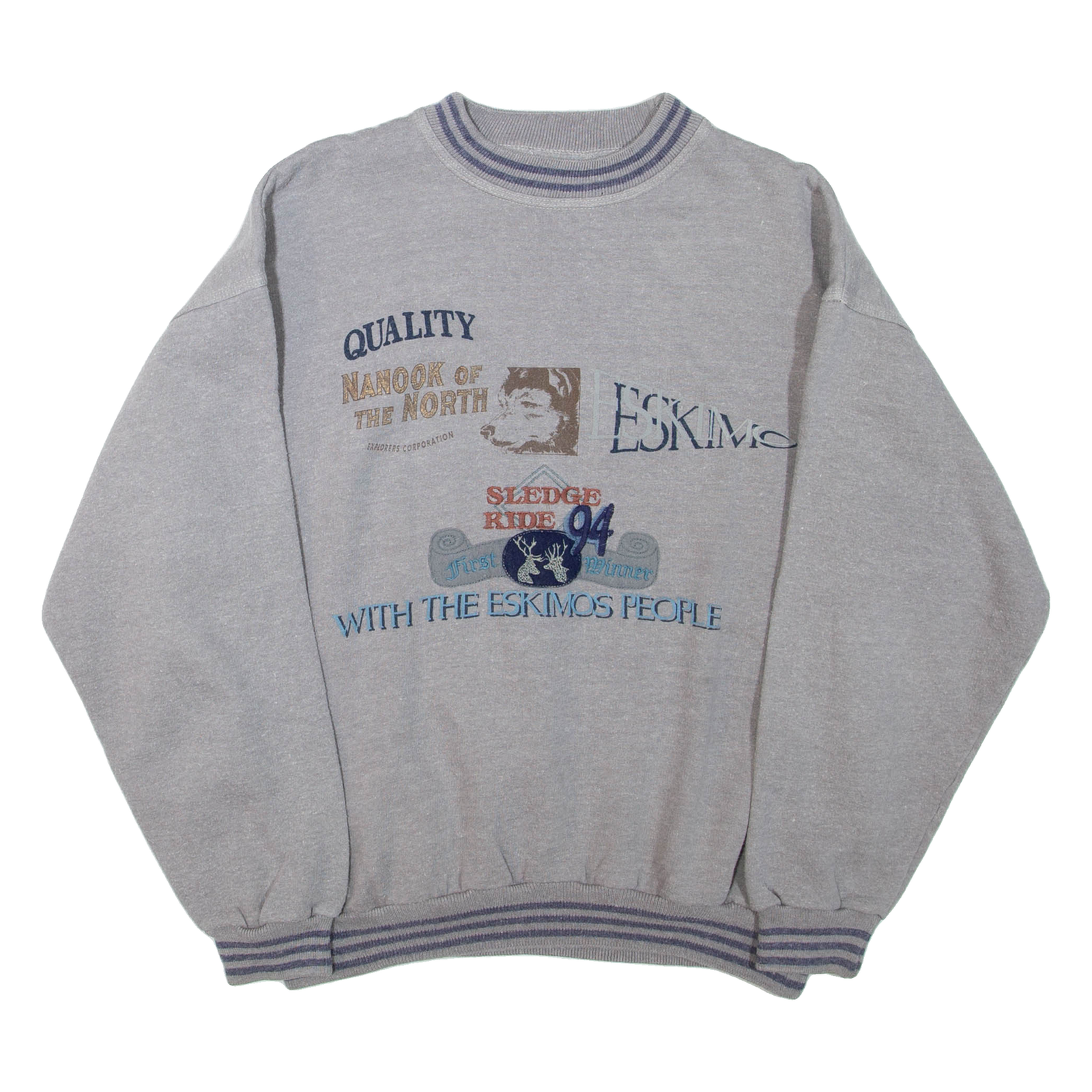 Mens Sweatshirt Grey Crew Neck M Refurbished - N/A refurbished available on Cerqular