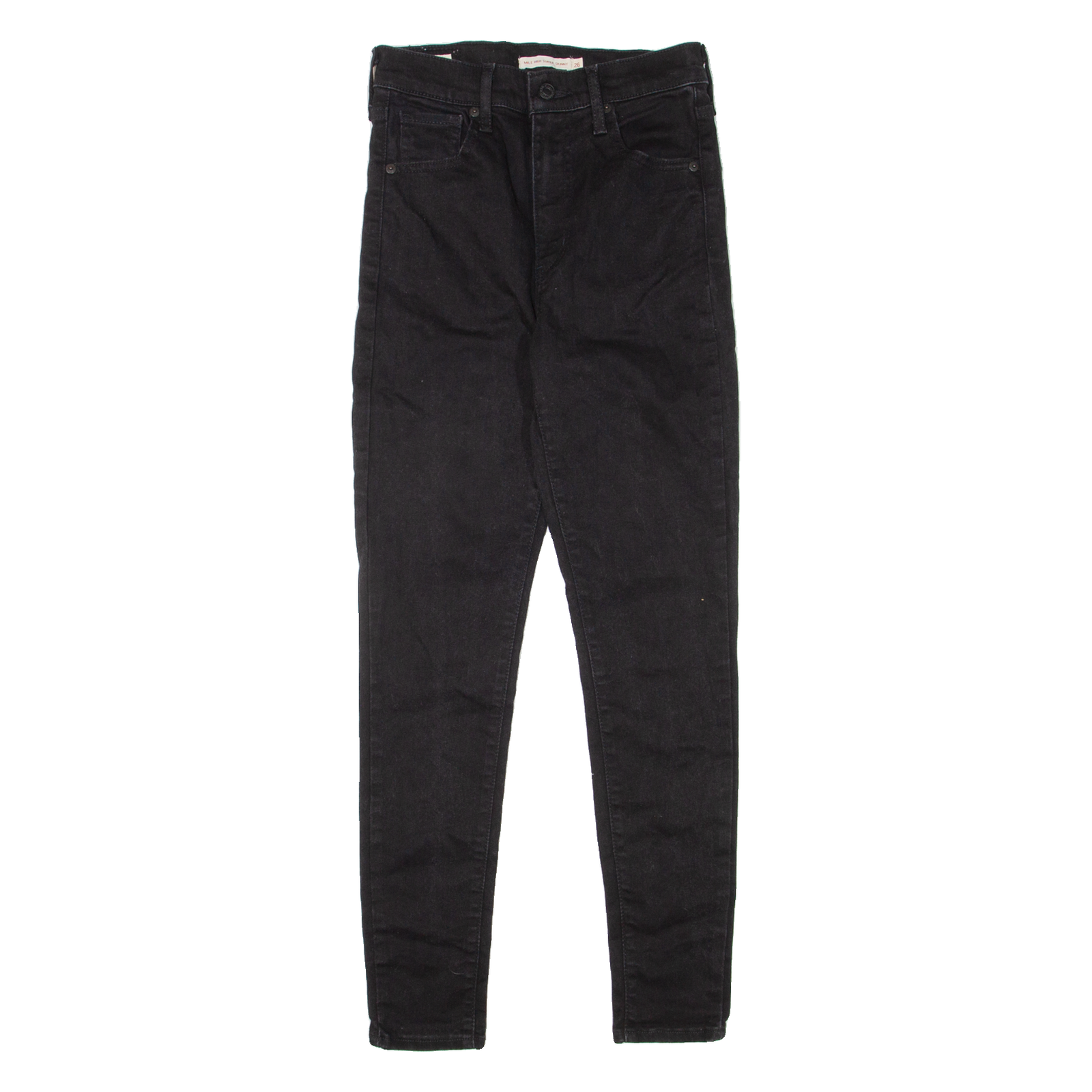 LEVI'S Mile High BIG E Womens Jeans Black Slim Skinny W26 L28 Refurbished - N/A refurbished available on Cerqular