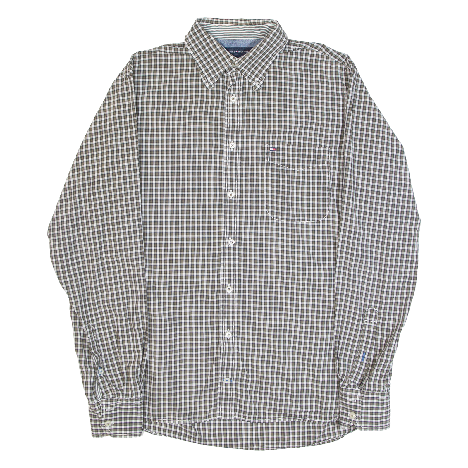 Buy TOMMY HILFIGER Mens Shirt Grey Check Long Sleeve M Refurbished - $17.15 TOMMY HILFIGER Mens Shirt Grey Check Long Sleeve M Refurbished - N/A refurbished available on Cerqular