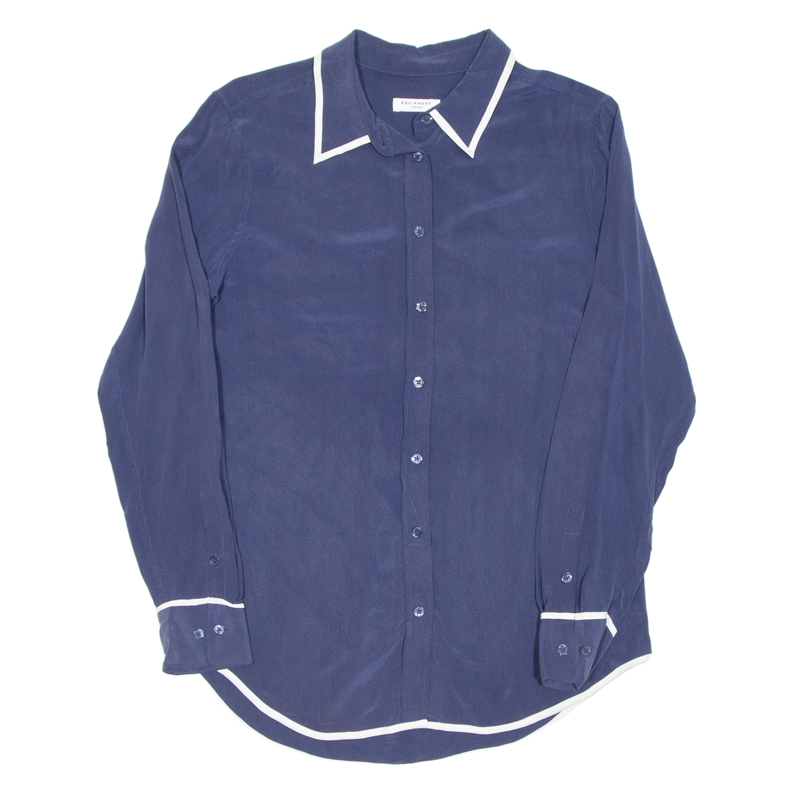 Womens Blouse Blue Long Sleeve M Refurbished - N/A refurbished available on Cerqular