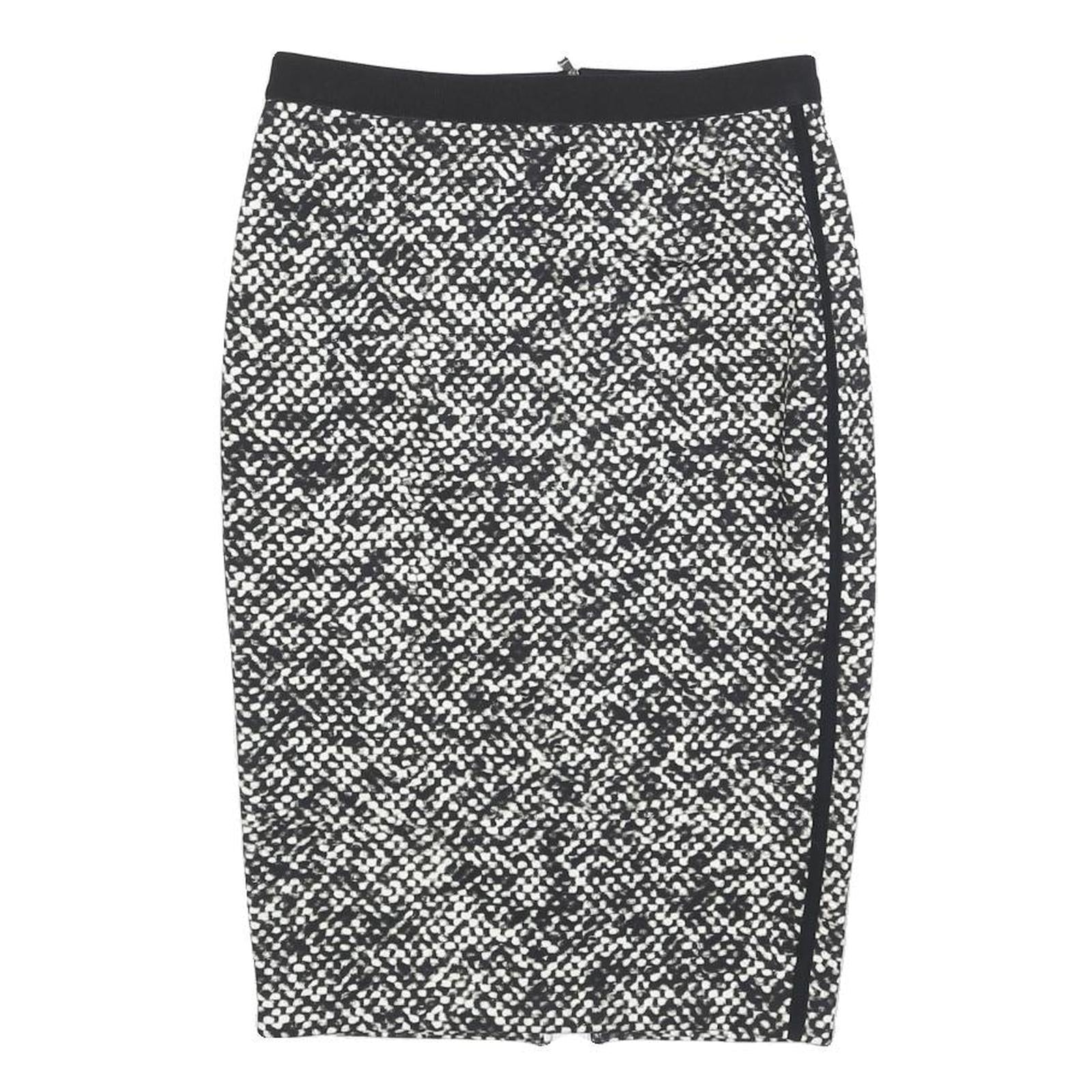 MARC CAIN Womens Black & White Pencil Knee Length Polyester Skirt S Zip Refurbished - N/A refurbished available on Cerqular