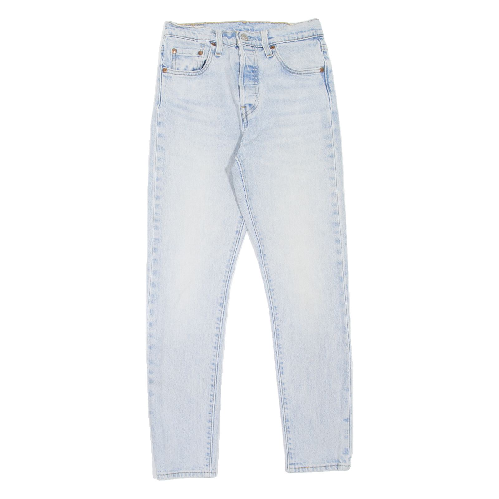 LEVI'S 501S Jeans Premium Womens Blue Skinny Straight Stone Wash W25 L28 Refurbished - N/A refurbished available on Cerqular
