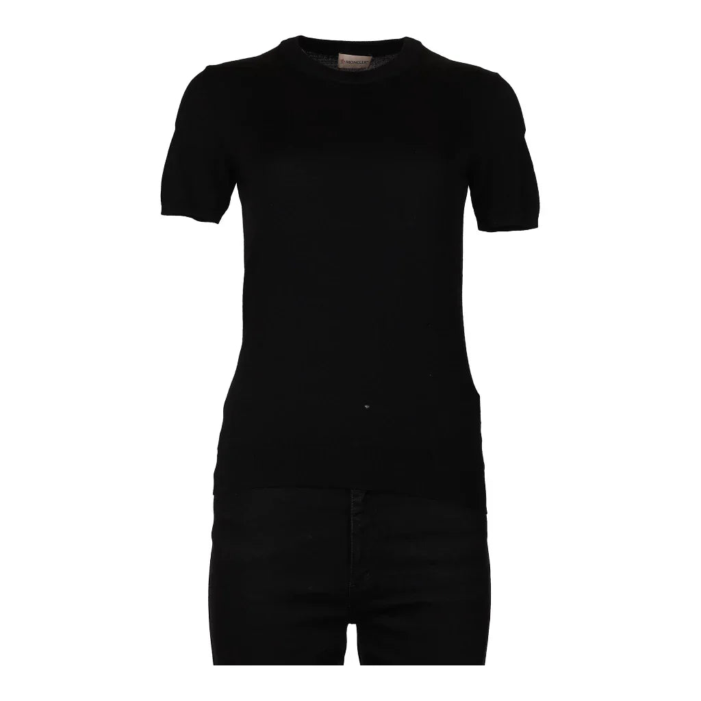 Moncler Top - Small Black Wool Refurbished - Thrifted (note: this is a term often used to describe second- refurbished available on Cerqular