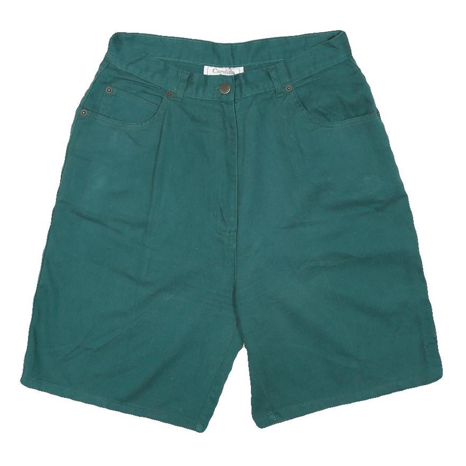 CAROLINA BAY Womens Shorts Green Casual Cotton Blend M W30 Comfortable Refurbished - N/A refurbished available on Cerqular