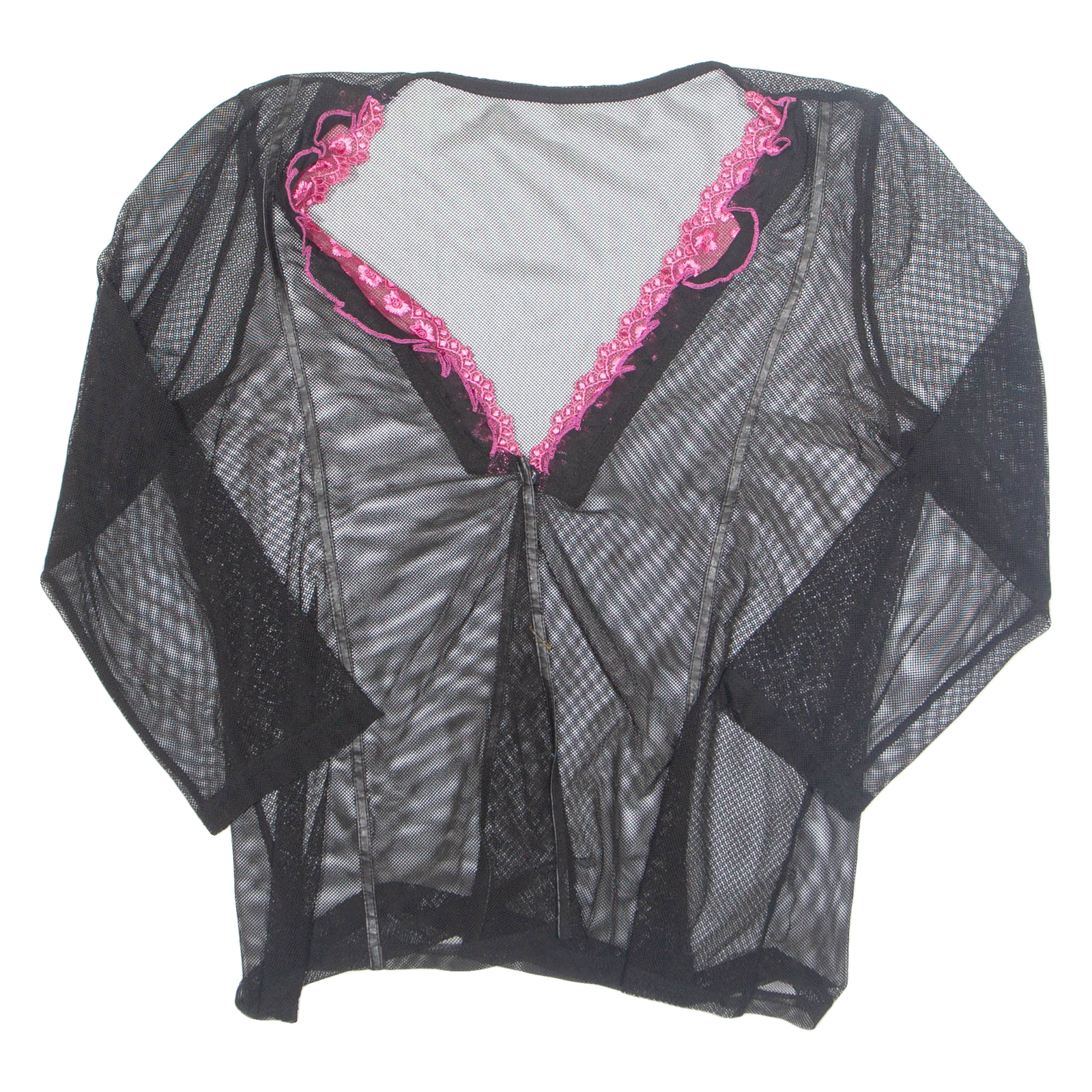 Womens Kimono Blouse Black V-Neck Long Sleeve L Refurbished - N/A refurbished available on Cerqular