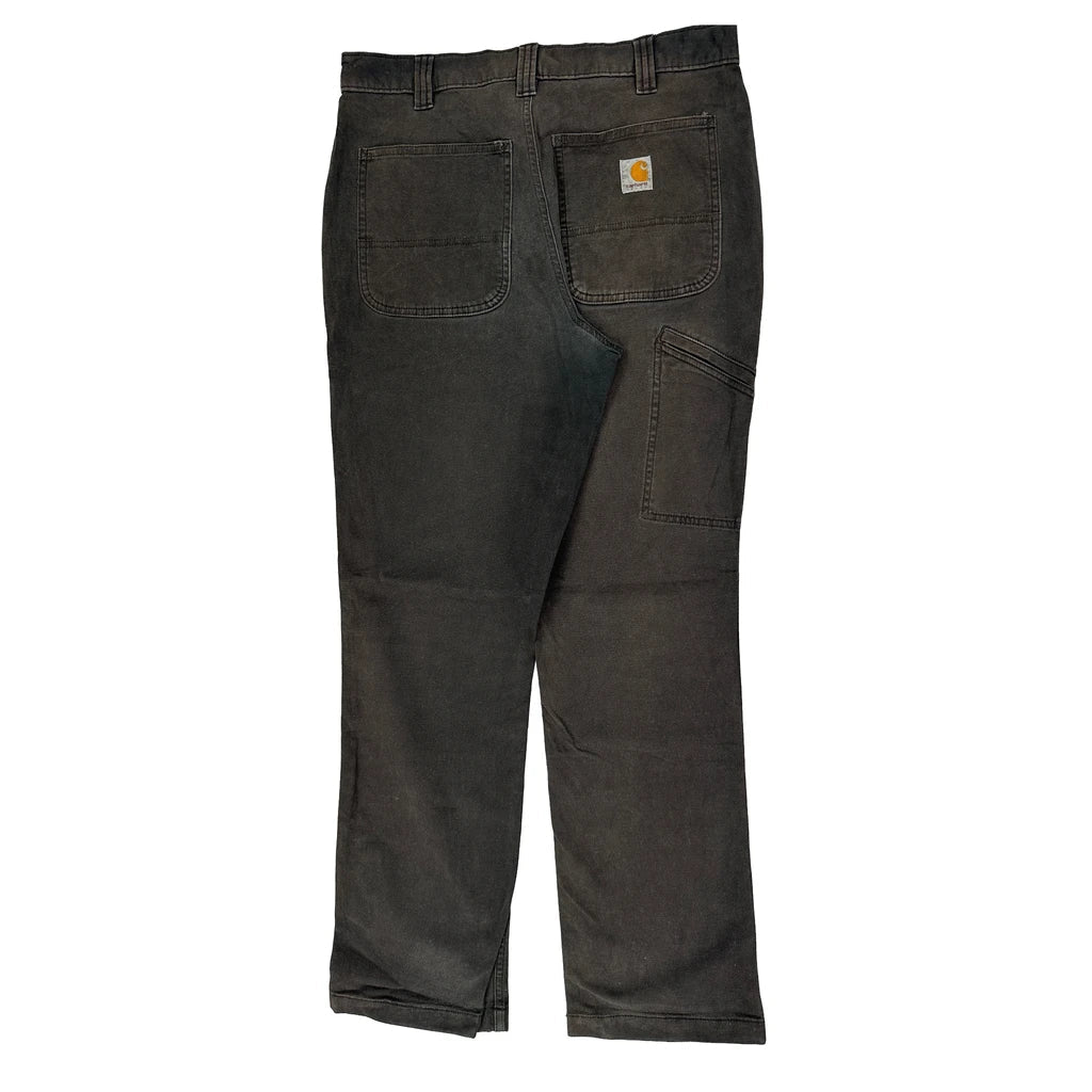 Carhartt Carpenter Trousers - 32W 30L Black Cotton Refurbished - Thrifted (note: this is a term often used to describe second- refurbished available on Cerqular