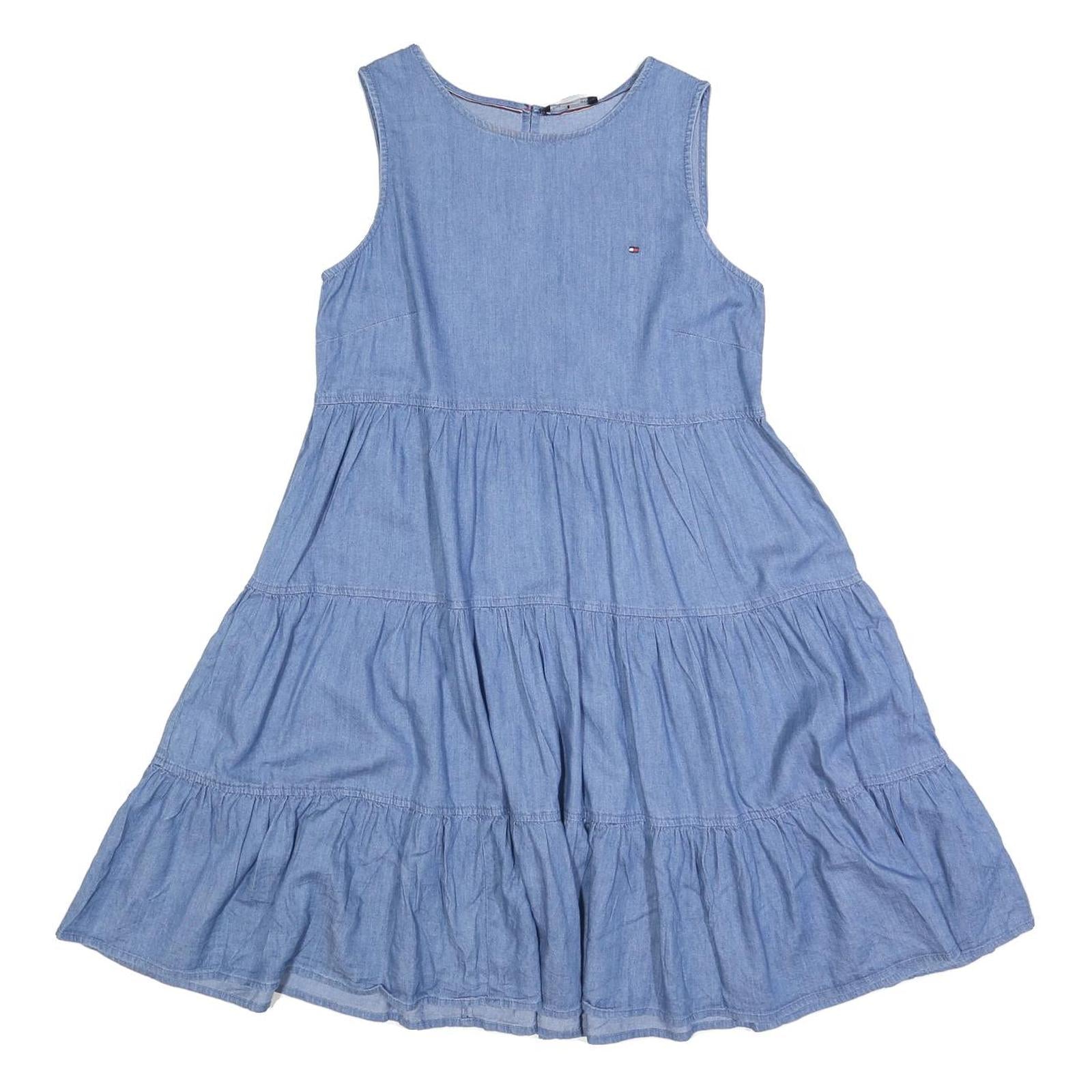 Buy TOMMY HILFIGER Womens Blue Fit & Flare Denim Sleeveless Midi Dress S Casual Refurbished - $49.39 TOMMY HILFIGER Womens Blue Fit & Flare Denim Sleeveless Midi Dress S Casual Refurbished - N/A refurbished available on Cerqular