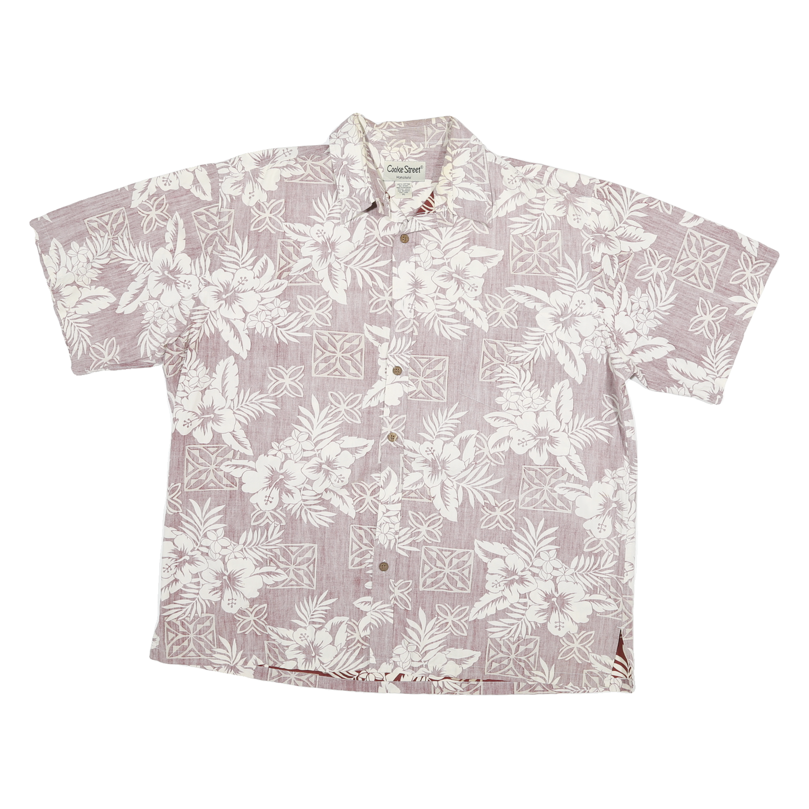 Buy COOKE STREET Mens Pink & White Floral Cotton Blend Hawaiian Shirt XL Summer Refurbished - $15.59 COOKE STREET Mens Pink & White Floral Cotton Blend Hawaiian Shirt XL Summer Refurbished - N/A refurbished available on Cerqular