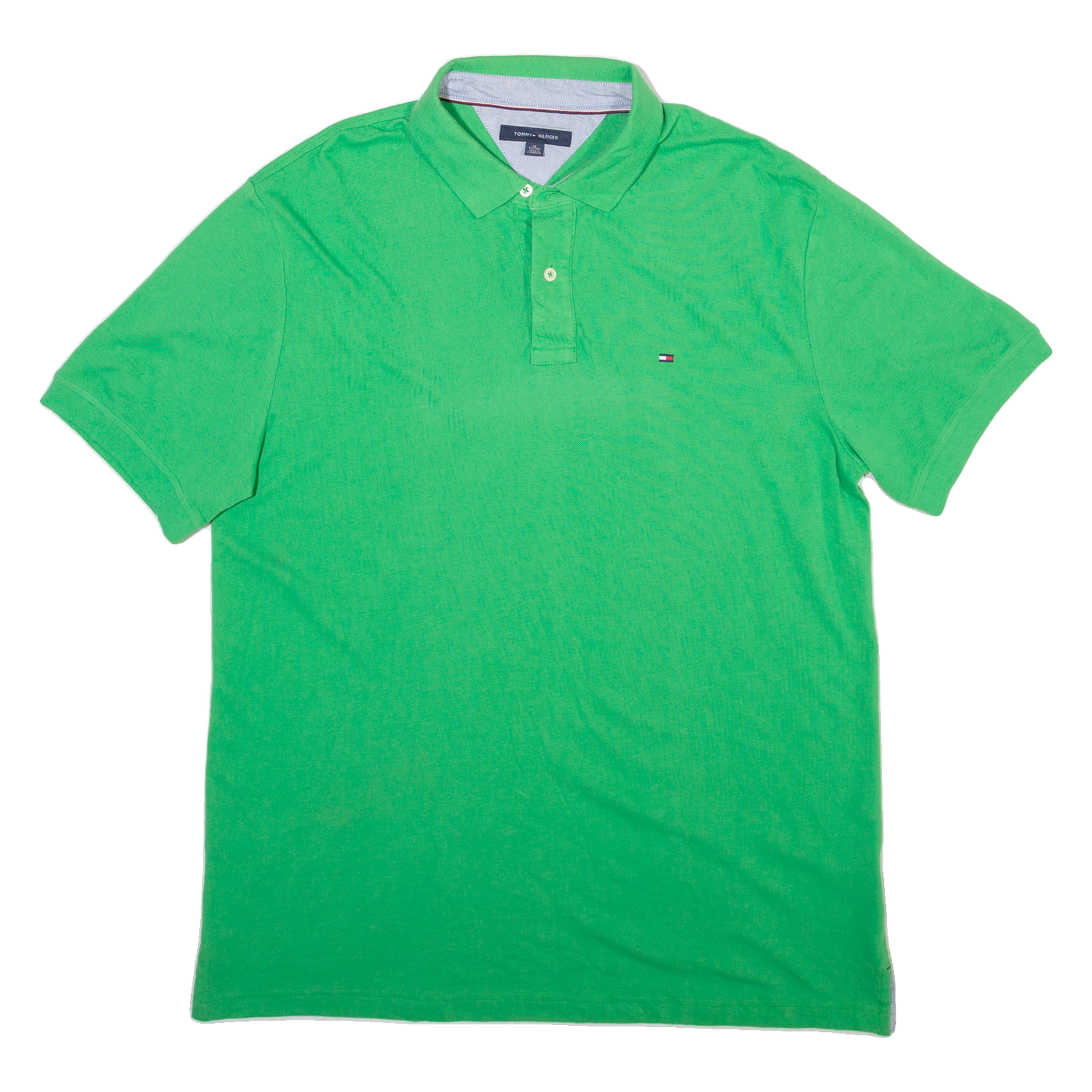 TOMMY HILFIGER Mens Polo Shirt Green XL Refurbished - N/A refurbished available on Cerqular