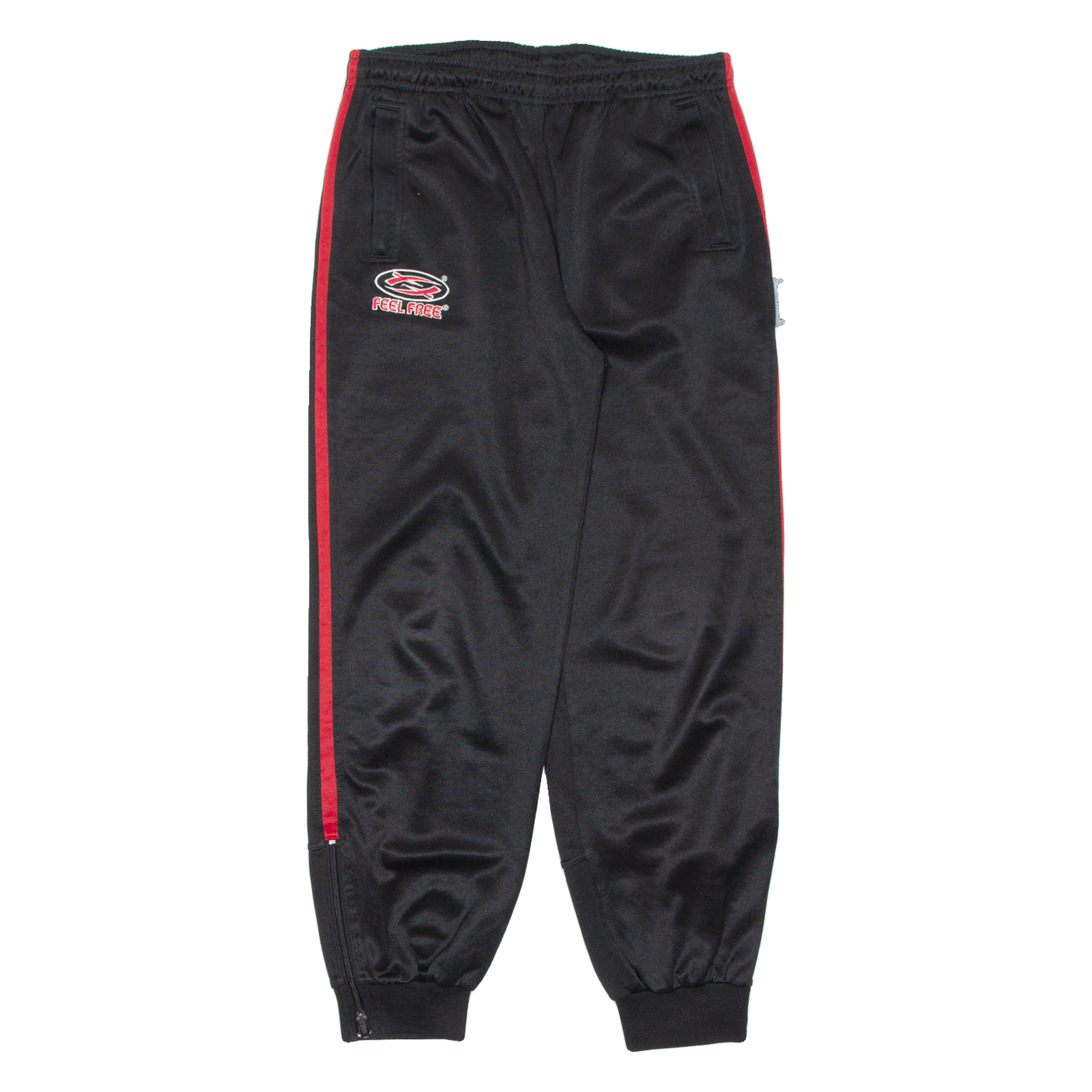 FEEL FREE Mens Track Pants Black Tapered XS W26 L28 Refurbished - N/A refurbished available on Cerqular