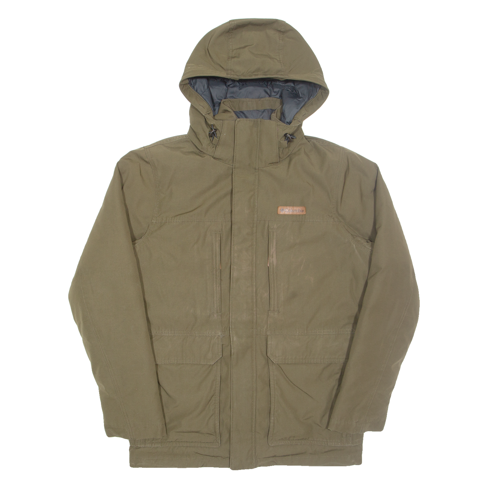 COLUMBIA Mens Jacket Green Hooded S Refurbished - N/A refurbished available on Cerqular