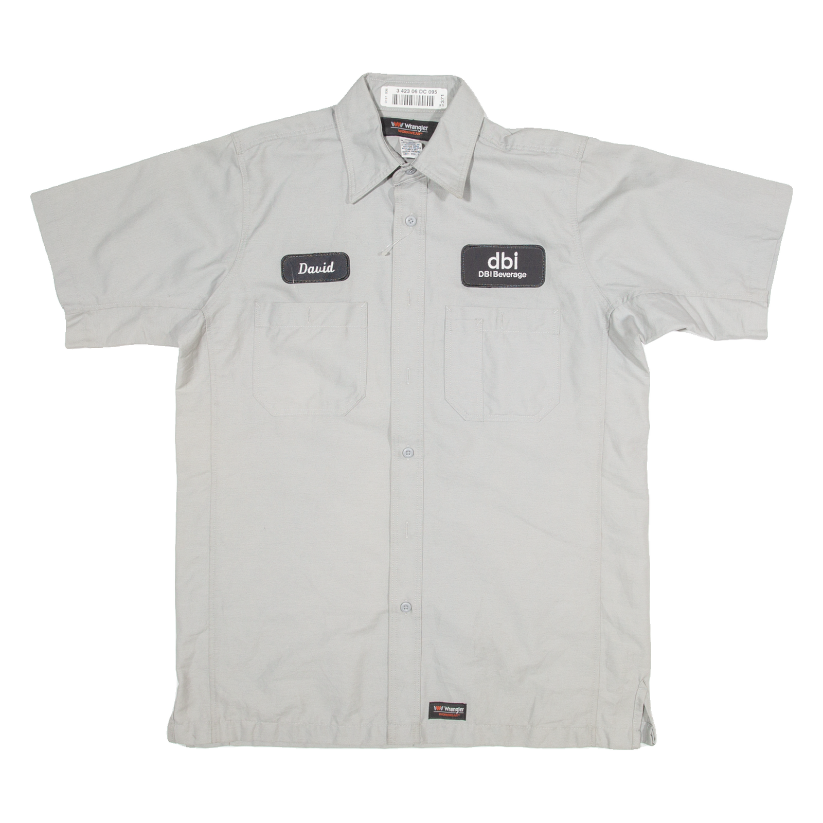 WRANGLER Mens Worker Shirt Grey M Refurbished - N/A refurbished available on Cerqular