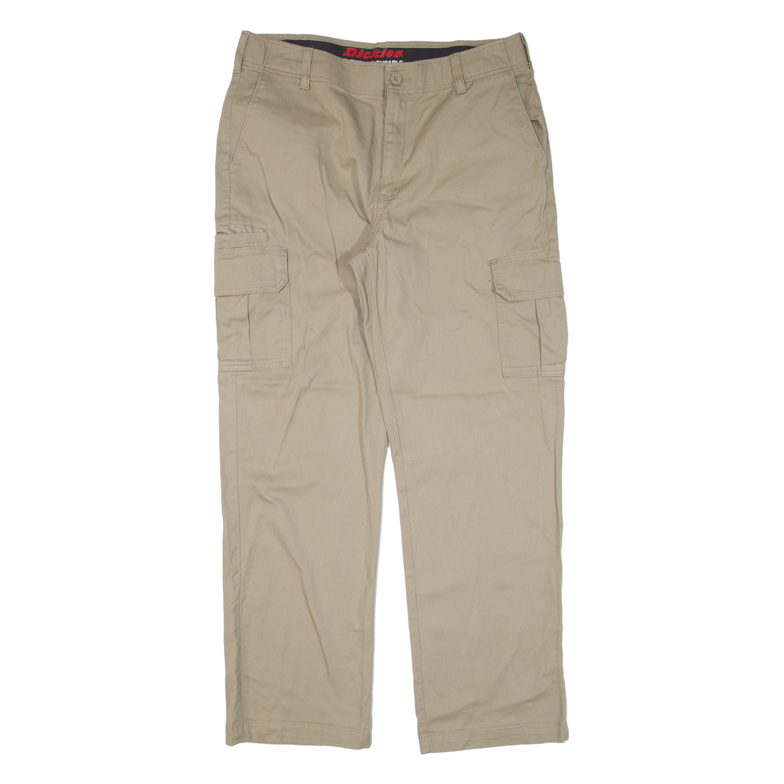 DICKIES Cargo Workwear Mens Trousers Beige Regular Straight W36 L32 Refurbished - N/A refurbished available on Cerqular