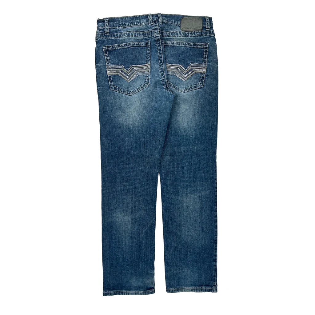 Unbranded Jeans - 32W 32L Blue Denim Refurbished - Thrifted (note: this is a term often used to describe second- refurbished available on Cerqular