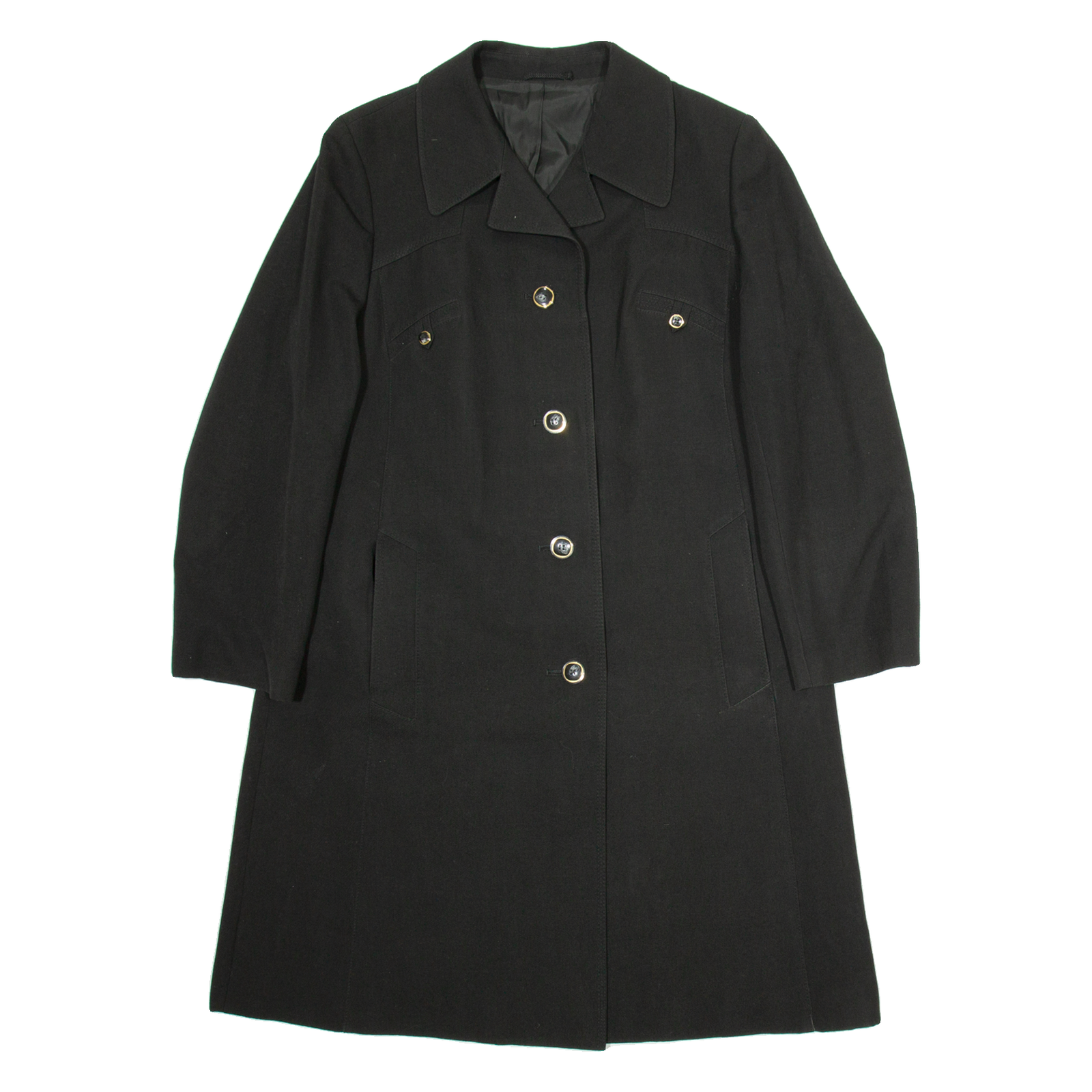 Womens Overcoat Coat Black S Refurbished - N/A refurbished available on Cerqular