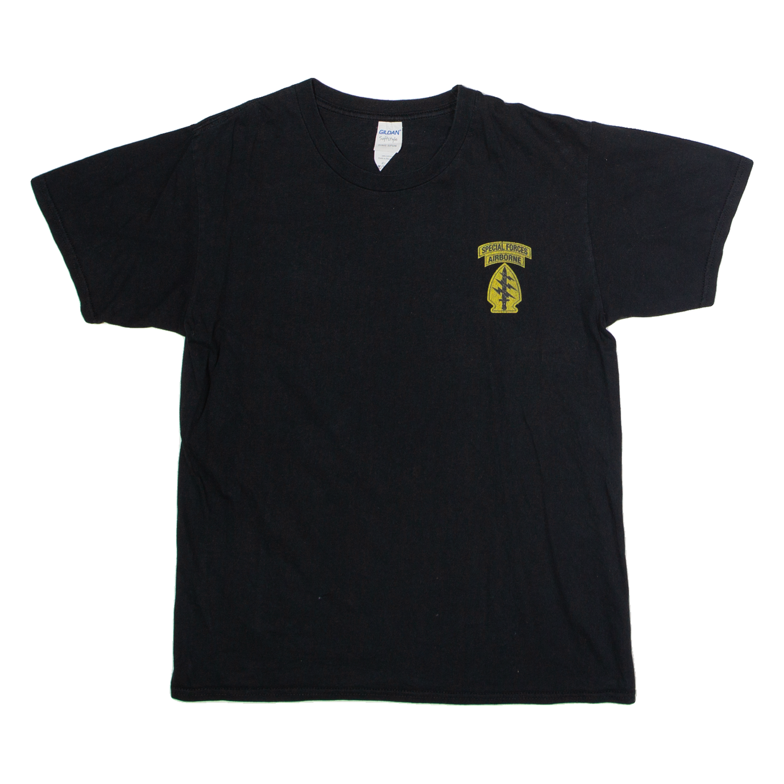 GILDAN US Army Special Forces Green Berets Mens T-Shirt Black USA Crew Neck M Refurbished - N/A refurbished available on Cerqular