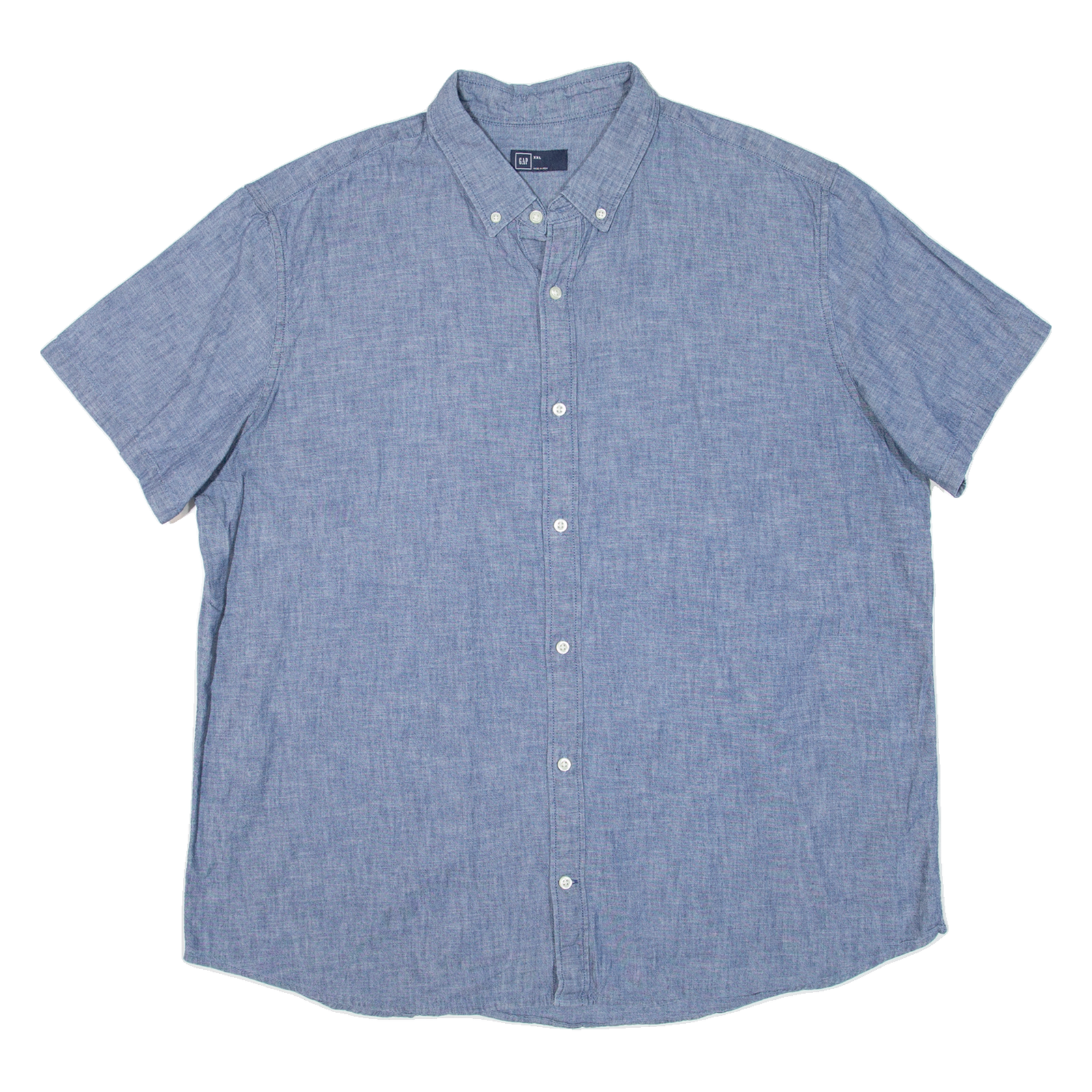 GAP Mens Plain Shirt Blue 2XL Refurbished - N/A refurbished available on Cerqular