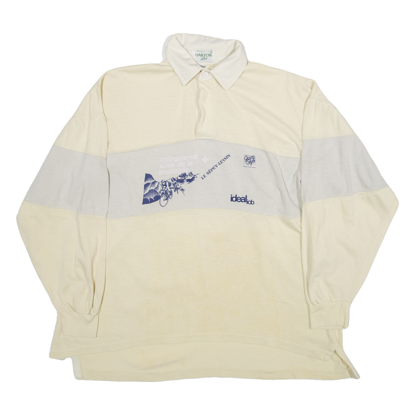 OAKTON Mens Polo Shirt Yellow Long Sleeve M Refurbished - N/A refurbished available on Cerqular
