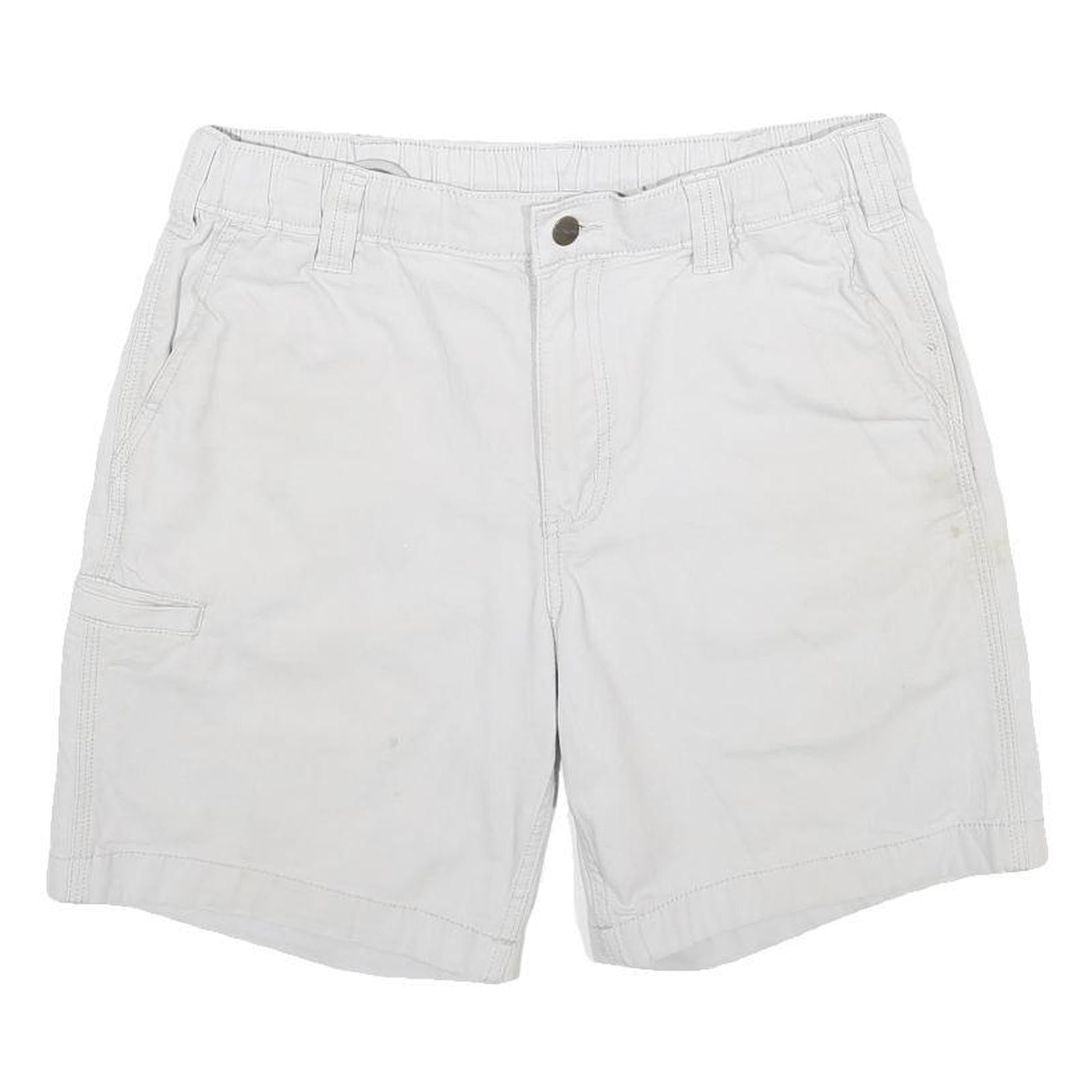 CARHARTT Mens Shorts White Casual M W31 Workwear Cotton Blend Pockets Refurbished - N/A refurbished available on Cerqular