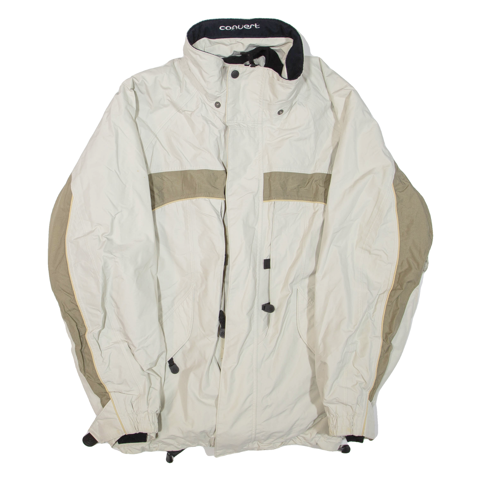COLUMBIA Mens Jacket Cream Nylon L Refurbished - N/A refurbished available on Cerqular