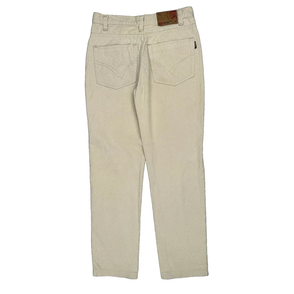 Diesel Jeans - 29W 29L Cream Corduroy Refurbished - Thrifted (note: this is a term often used to describe second- refurbished available on Cerqular