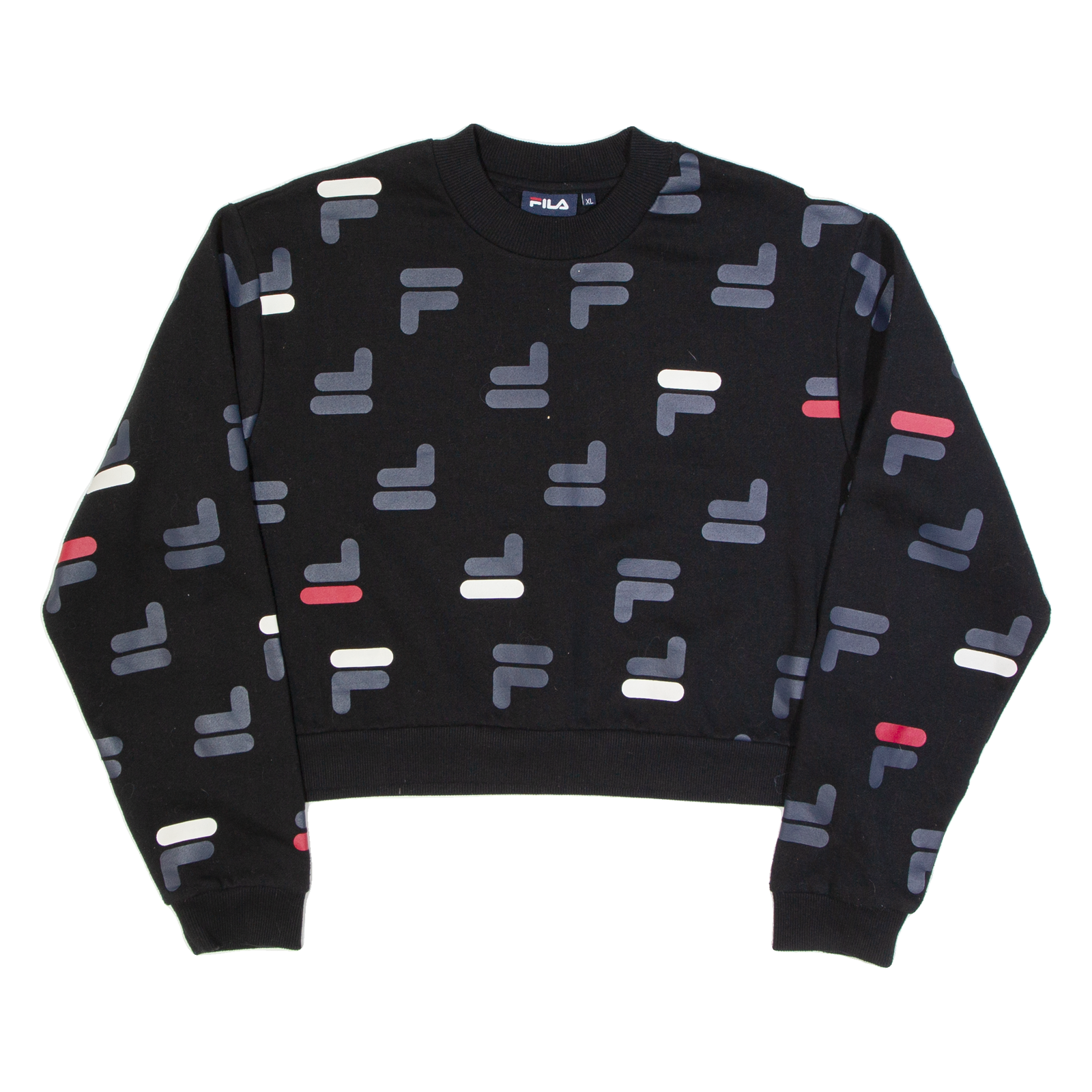 FILA Cropped Womens Sweatshirt Black XL Refurbished - N/A refurbished available on Cerqular