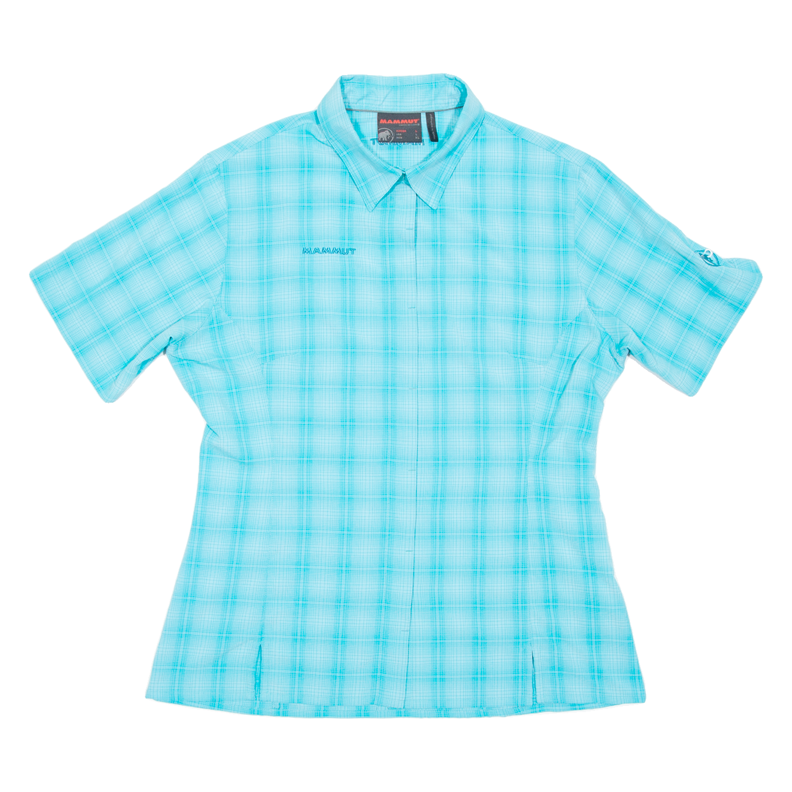 MAMMUT Womens Shirt Blue Check L Refurbished - N/A refurbished available on Cerqular