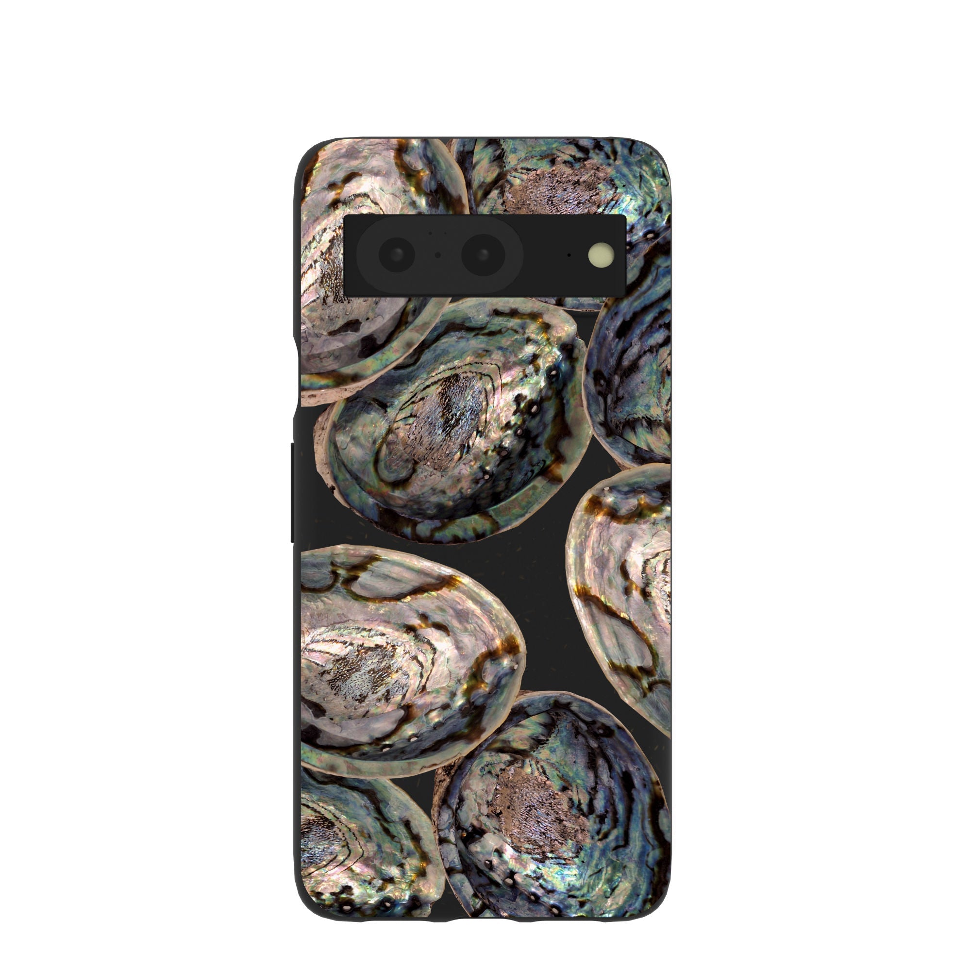 Buy Black Abalone Shells Google Pixel 8 Case Refurbished - $65.00 Black Abalone Shells Google Pixel 8 Case Refurbished - Pela Case refurbished available on Cerqular