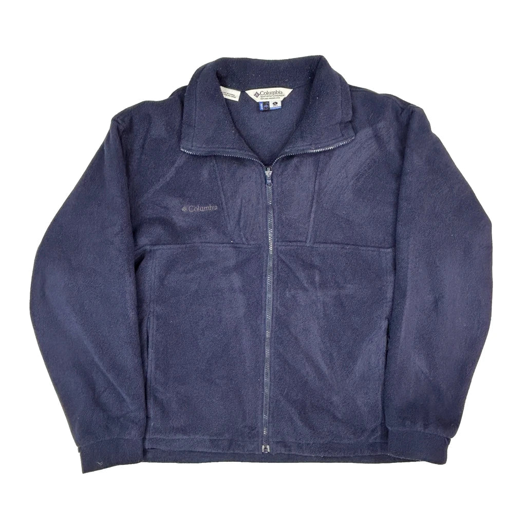 Columbia Fleece - Large Navy Polyester Refurbished - Thrifted (note: this is a term often used to describe second- refurbished available on Cerqular