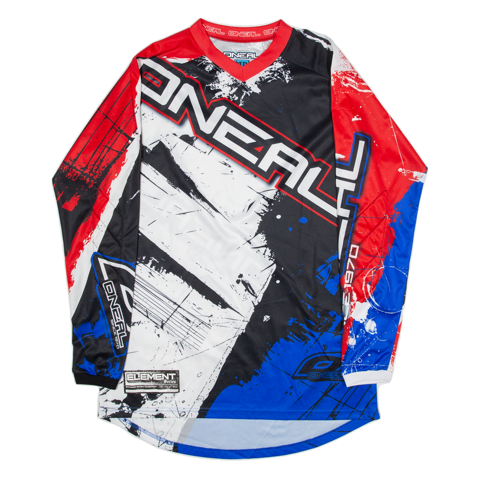 ONEAL ELEMENTS MX Mens Jersey Red Long Sleeve L Refurbished - N/A refurbished available on Cerqular