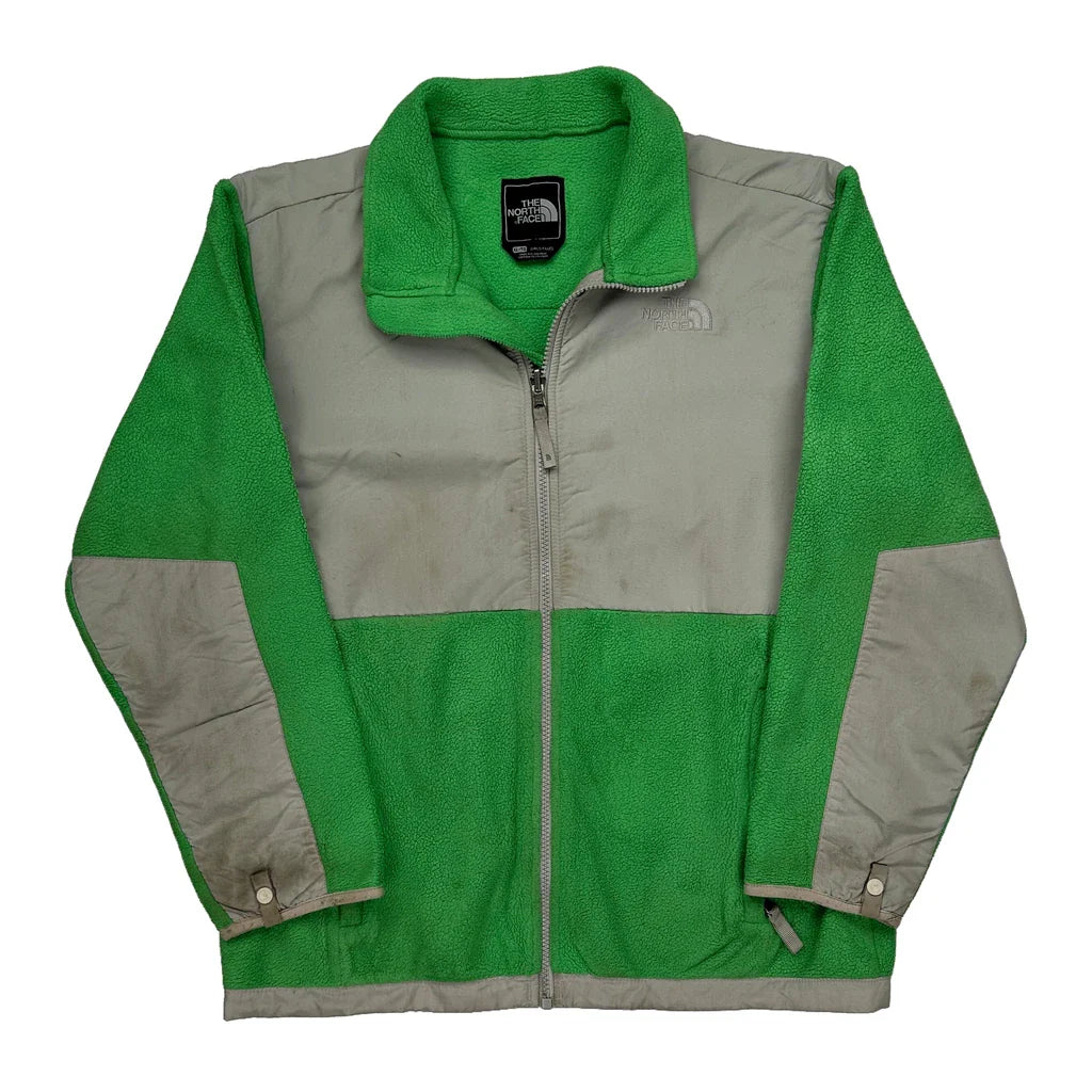 Age 14-16 The North Face Fleece Jacket - XL Green Polyester Refurbished - Thrifted (note: this is a term often used to describe second- refurbished available on Cerqular