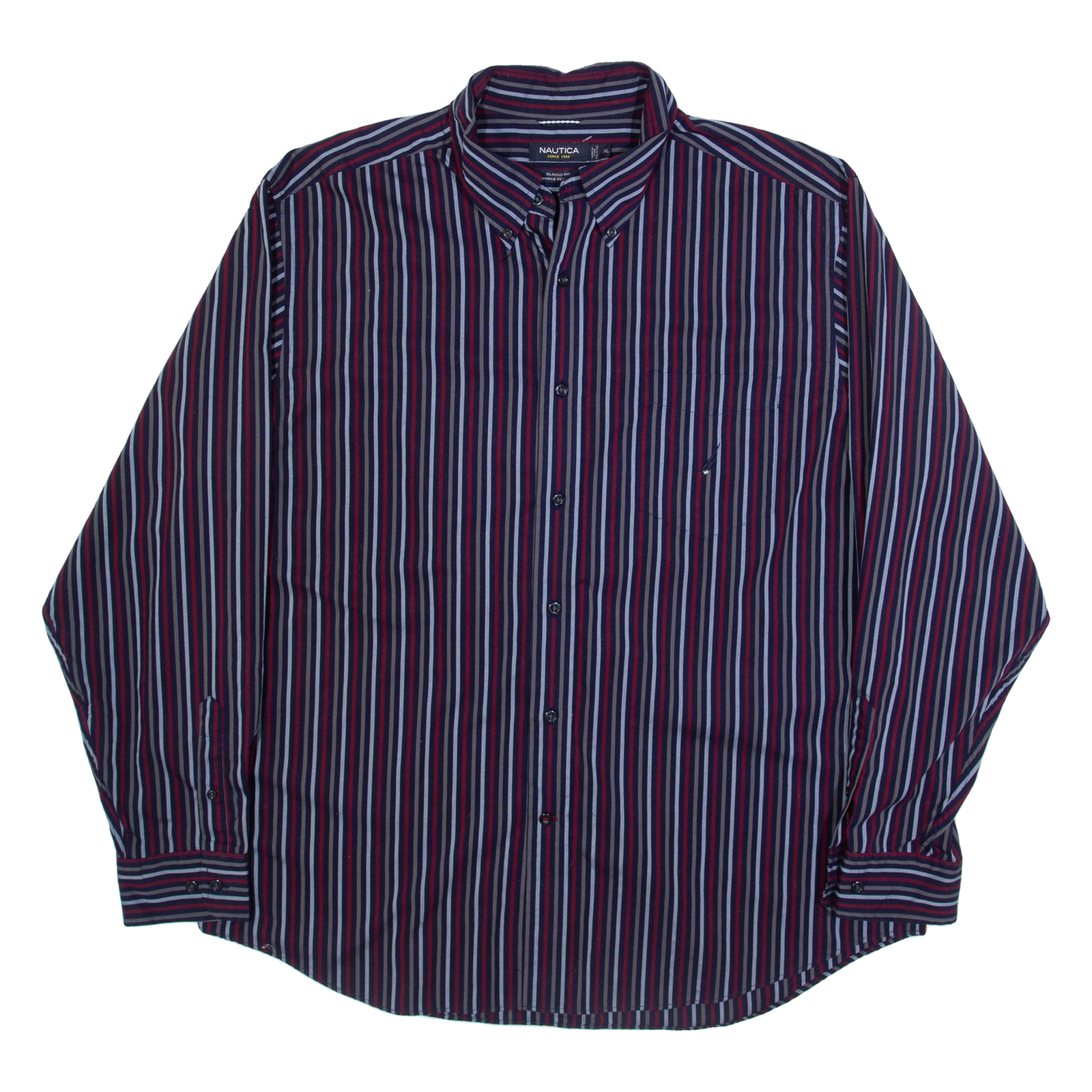 Buy NAUTICA Mens Shirt Blue Striped Long Sleeve XL Refurbished - $23.39 NAUTICA Mens Shirt Blue Striped Long Sleeve XL Refurbished - N/A refurbished available on Cerqular