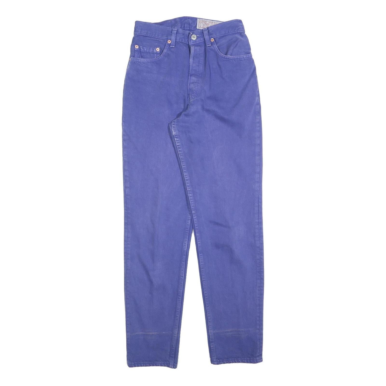 LEVI'S 901 Womens Jeans Blue Regular Straight Denim Medium W26 L30 Classic Refurbished - N/A refurbished available on Cerqular