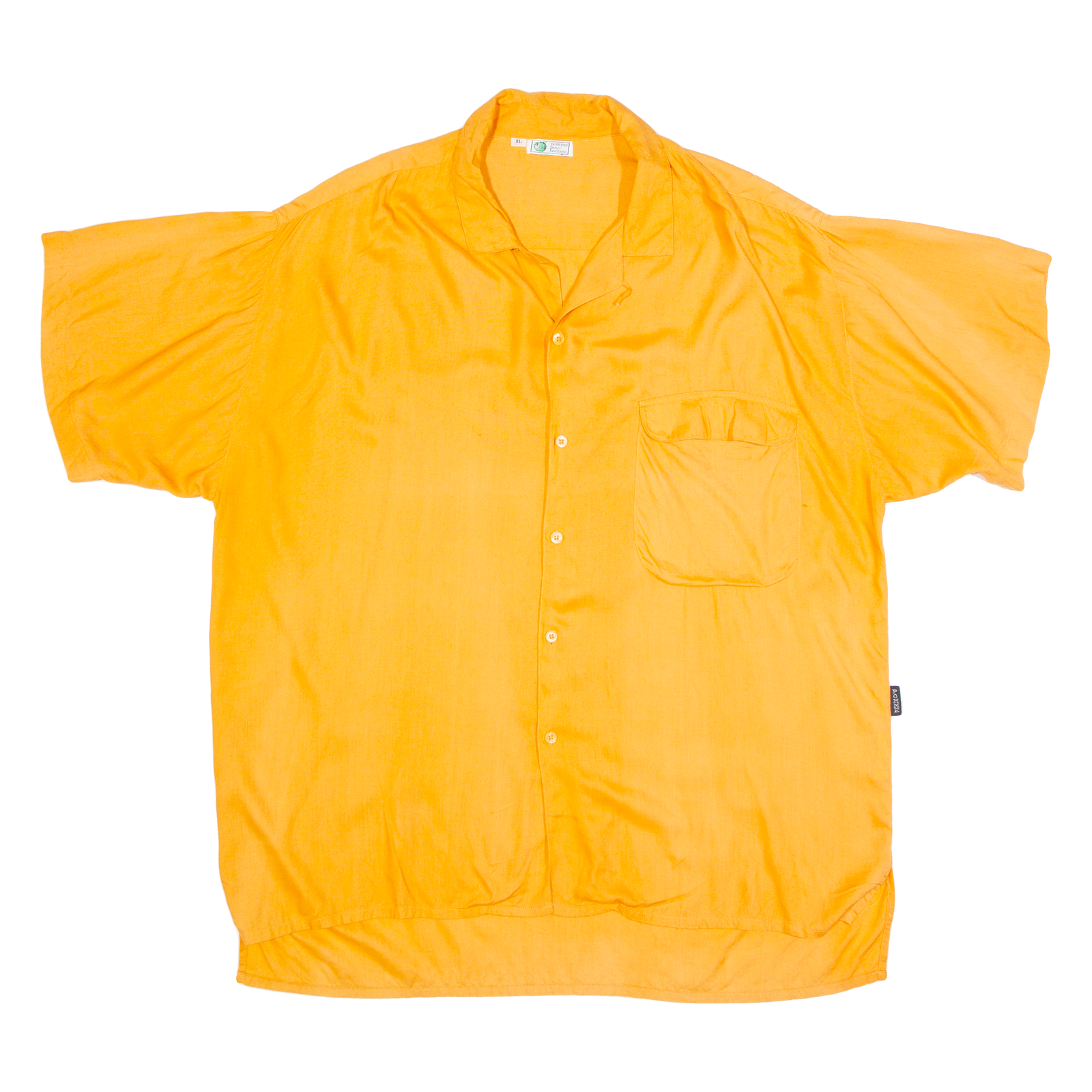POMME POUR HOMME Mens Plain Shirt Orange XL Refurbished - N/A refurbished available on Cerqular