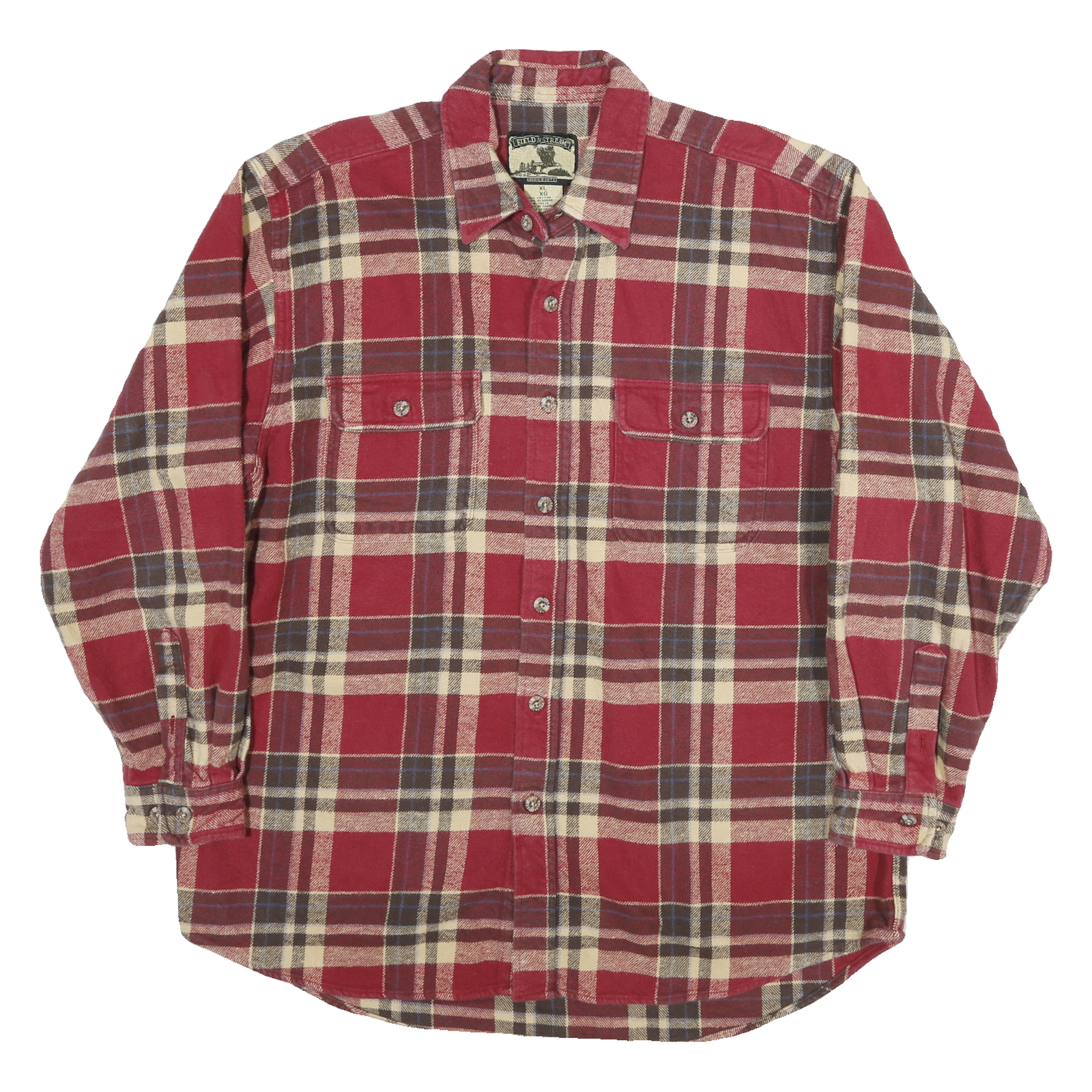 Buy FIELD & STREAM Mens Red & Cream Check Shirt XL Cotton Blend Casual Button Refurbished - $41.59 FIELD & STREAM Mens Red & Cream Check Shirt XL Cotton Blend Casual Button Refurbished - N/A refurbished available on Cerqular
