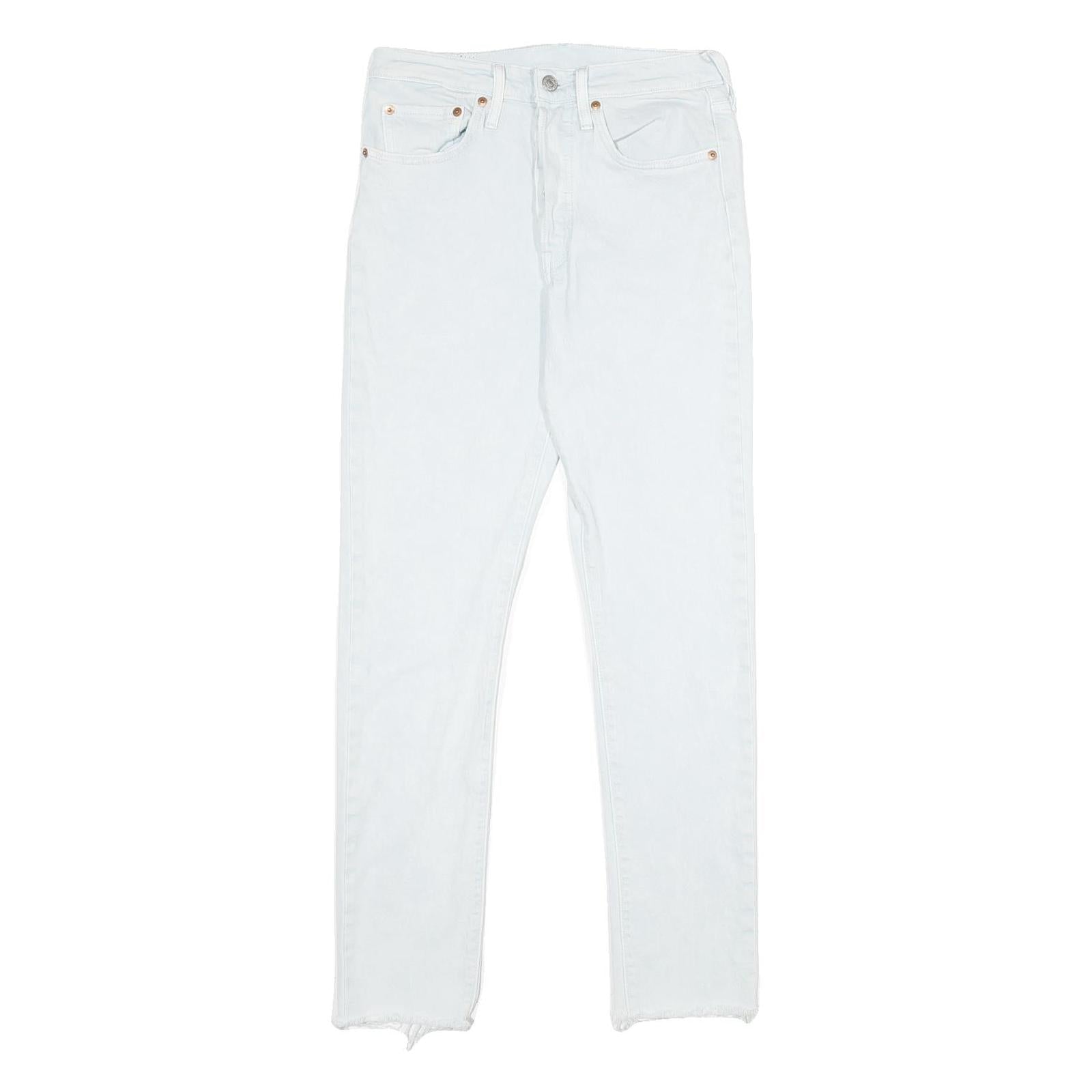LEVI'S 501S Womens Classic Slim Denim Light Blue W26 L30 Button Closure Refurbished - N/A refurbished available on Cerqular