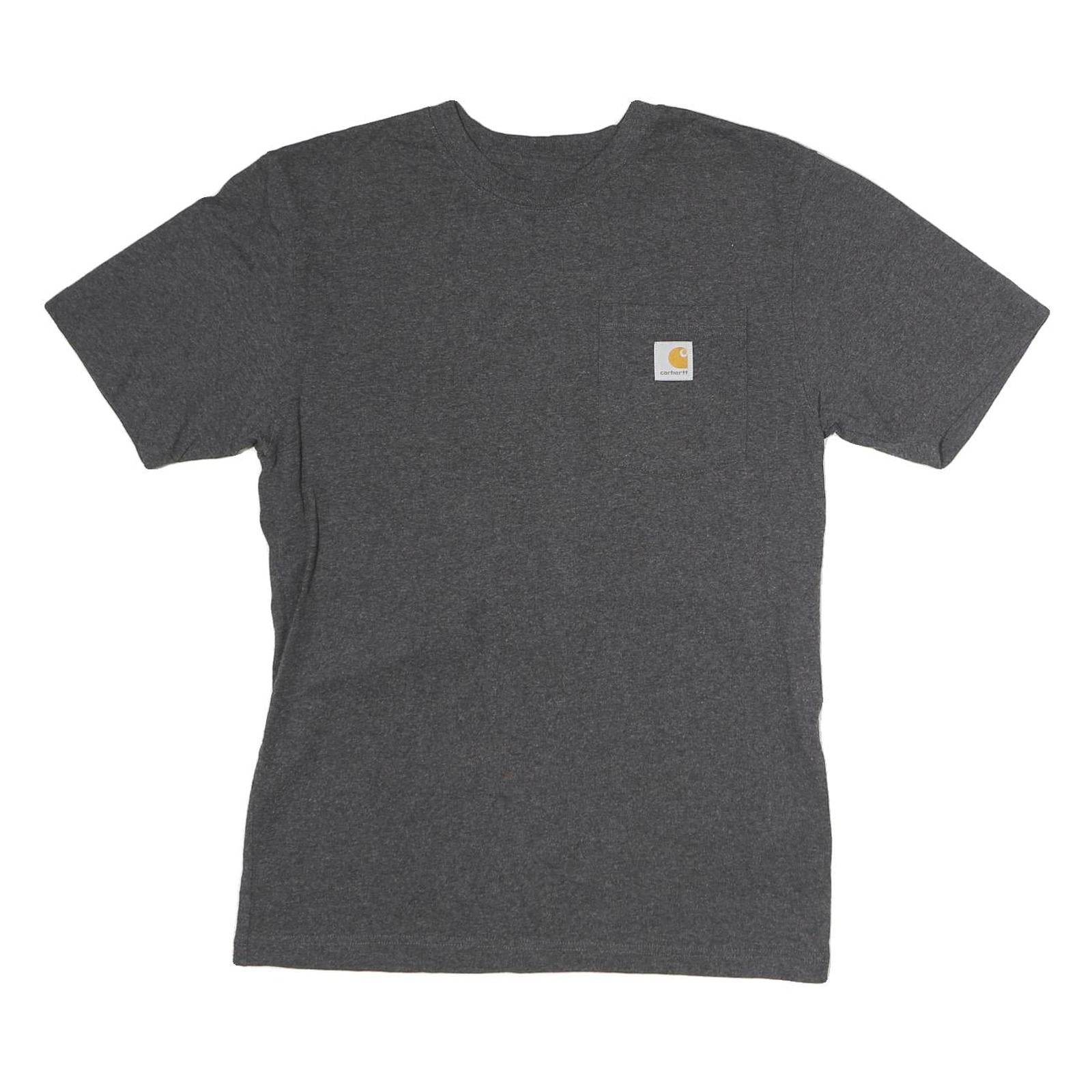 CARHARTT Mens Grey Pocket T-Shirt S Cotton Short Sleeve Crew Neck Workwear Refurbished - N/A refurbished available on Cerqular