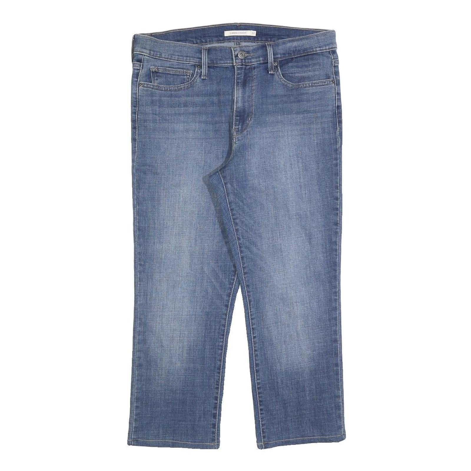 LEVI'S Womens Slim Blue Jeans Denim Light W32 L24 Classic Cotton Blend Zip Refurbished - N/A refurbished available on Cerqular