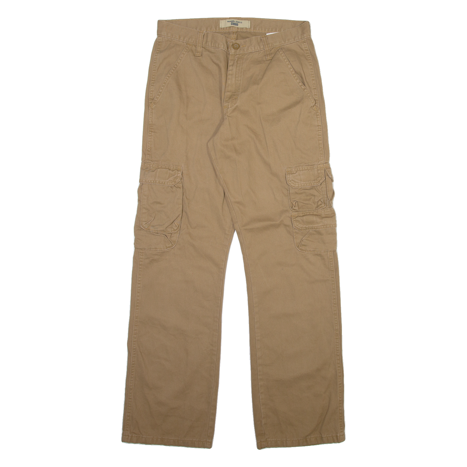 WRANGLER Cargo Mens Trousers Beige Relaxed Straight W30 L32 Refurbished - N/A refurbished available on Cerqular