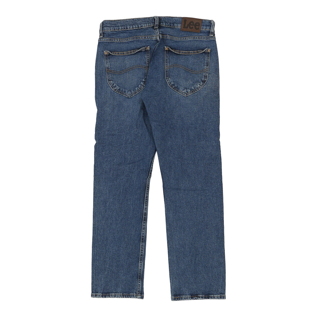Lee Jeans - 32W 30L Blue Cotton Refurbished - Thrifted (note: this is a term often used to describe second- refurbished available on Cerqular