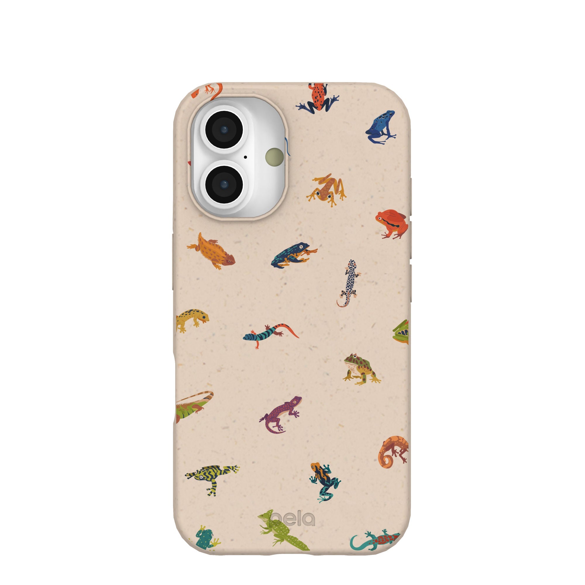 Seashell Tiny Amphibians iPhone 16 Case Refurbished - Pela Case refurbished available on Cerqular