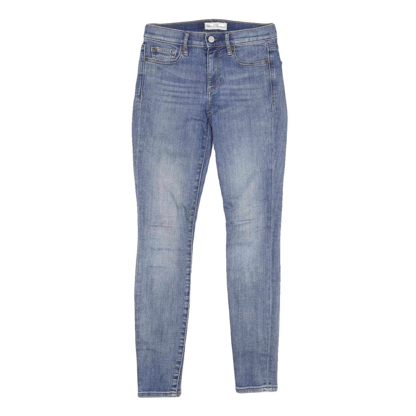 GAP Womens Jeans Blue Slim Skinny Denim Light W25 L34 Stretch Cotton Blend Refurbished - N/A refurbished available on Cerqular