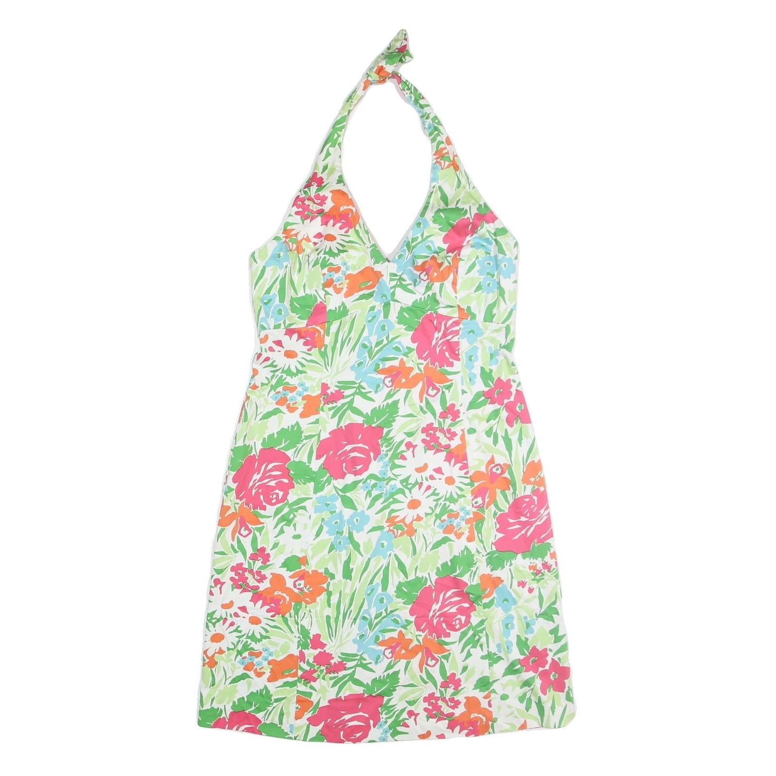 Buy CHAPS Womens White Green & Pink Floral Halter Dress Cotton Blend Midi Size L Refurbished - $31.19 CHAPS Womens White Green & Pink Floral Halter Dress Cotton Blend Midi Size L Refurbished - N/A refurbished available on Cerqular