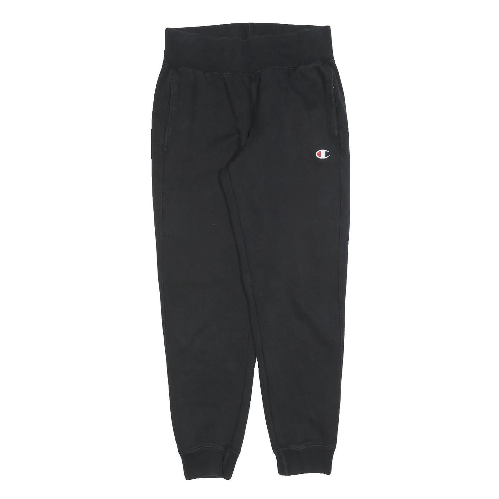 CHAMPION REVERSE WEAVE Womens Joggers Black M W28 L28 Cotton Blend Slim Tapered Refurbished - N/A refurbished available on Cerqular