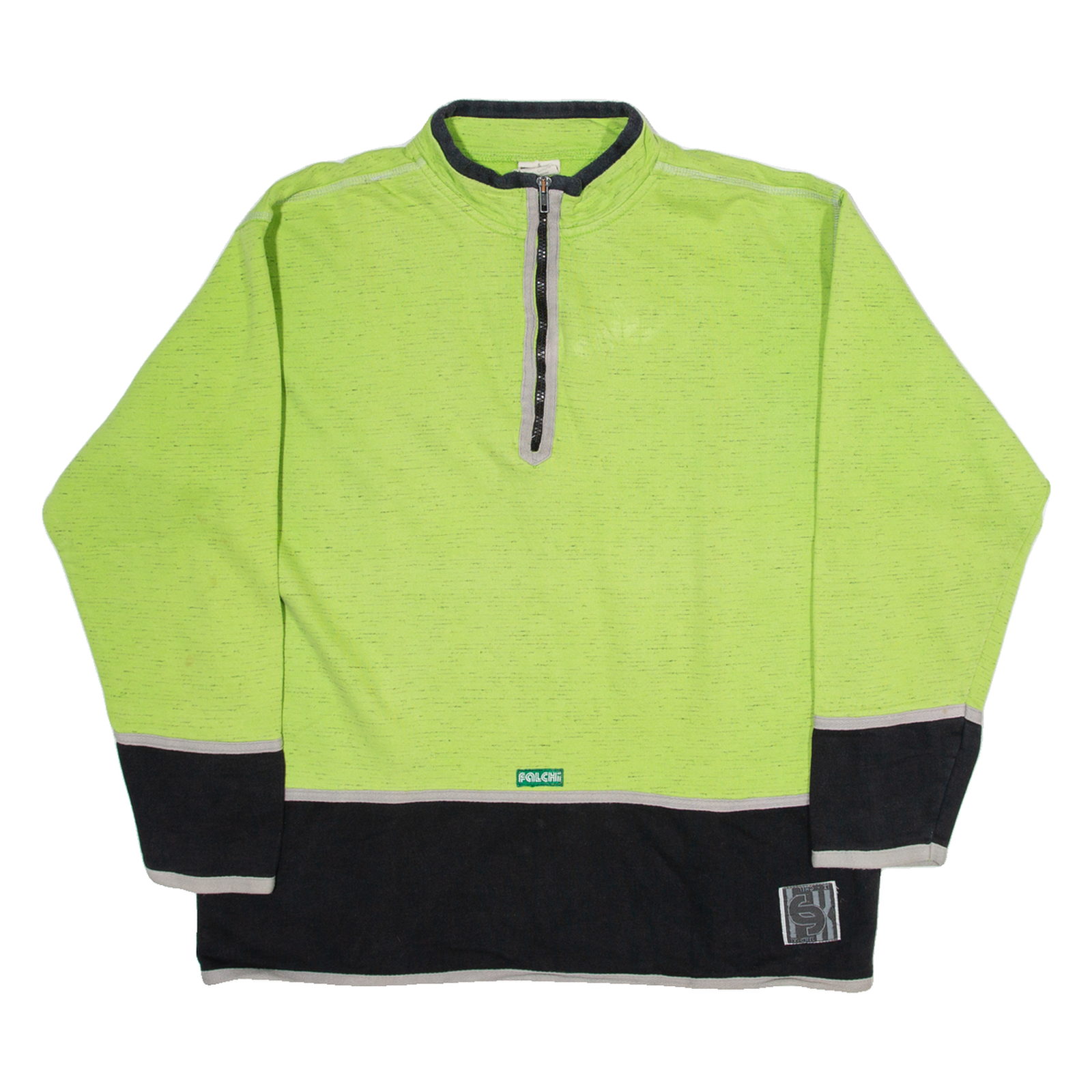 FALCHI Womens Sweatshirt Green 1/4 Zip XL Refurbished - N/A refurbished available on Cerqular