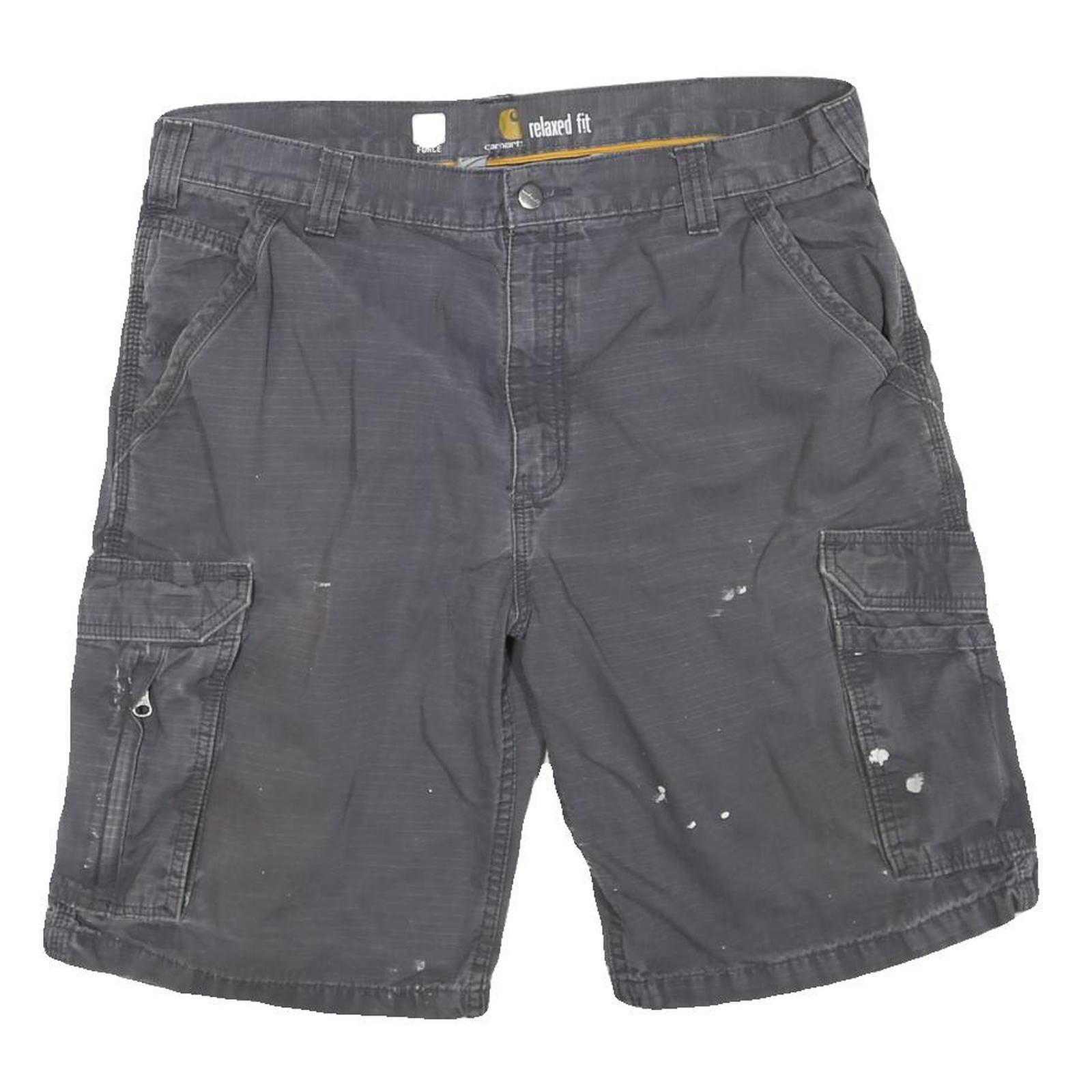CARHARTT Mens Grey Cargo Shorts L W38 Relaxed Fit Durable Workwear Refurbished - N/A refurbished available on Cerqular