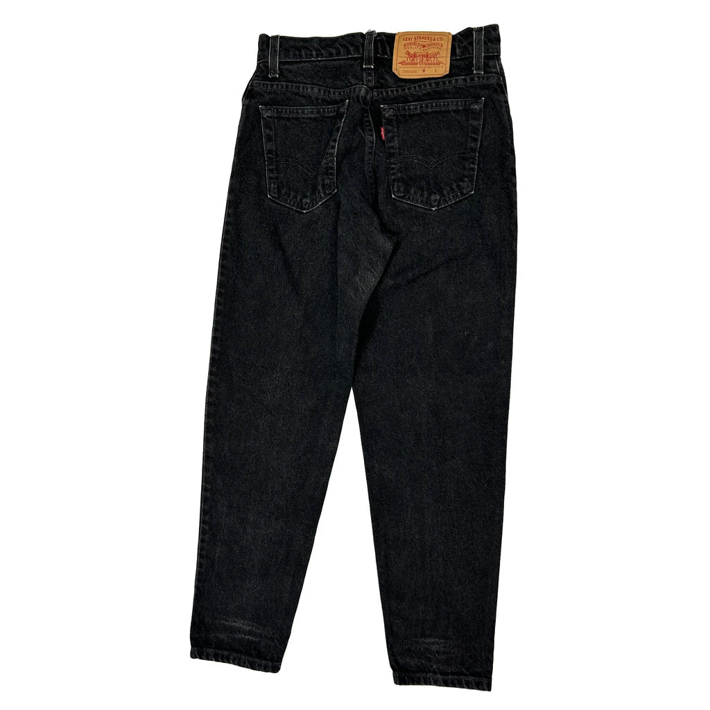 550 Levis Jeans - 28W UK 8 Black Cotton Refurbished - Thrifted (note: this is a term often used to describe second- refurbished available on Cerqular