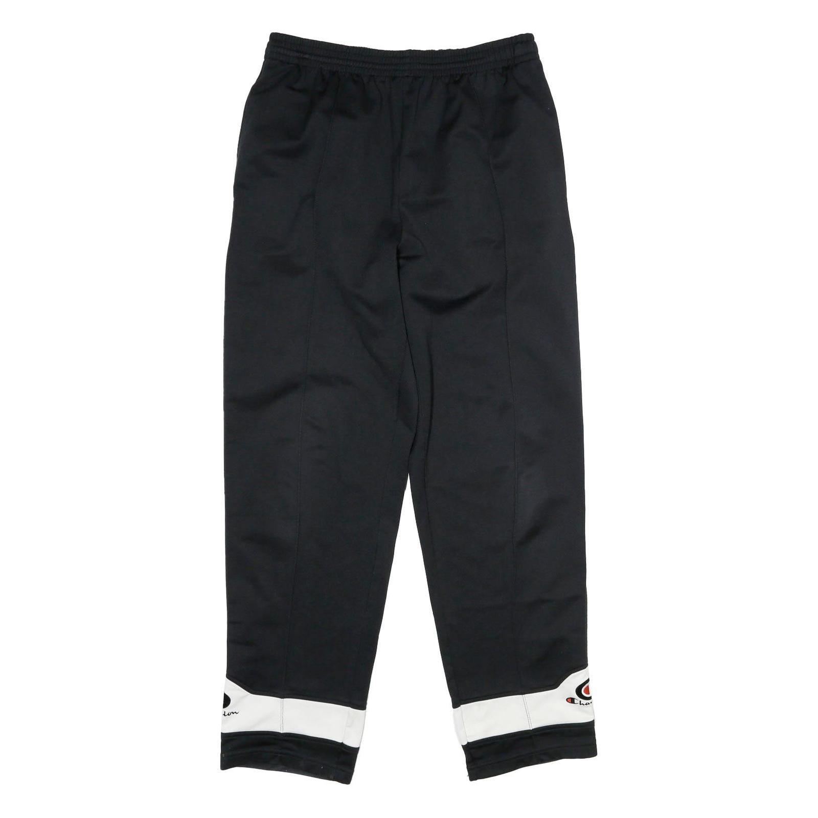 CHAMPION Mens Joggers Black & White Regular Straight L W30 L32 Logo Sportswear Refurbished - N/A refurbished available on Cerqular