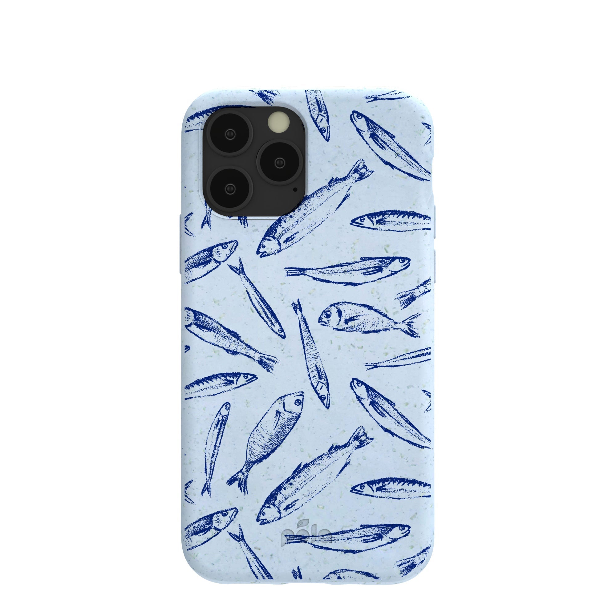 Powder Blue Fishery iPhone 11 Pro Case Refurbished - Pela Case refurbished available on Cerqular