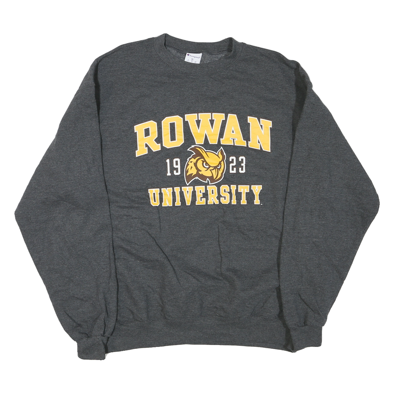 CHAMPION Mens Grey Rowan University Pullover Hoodie XL Cotton Blend Refurbished - N/A refurbished available on Cerqular